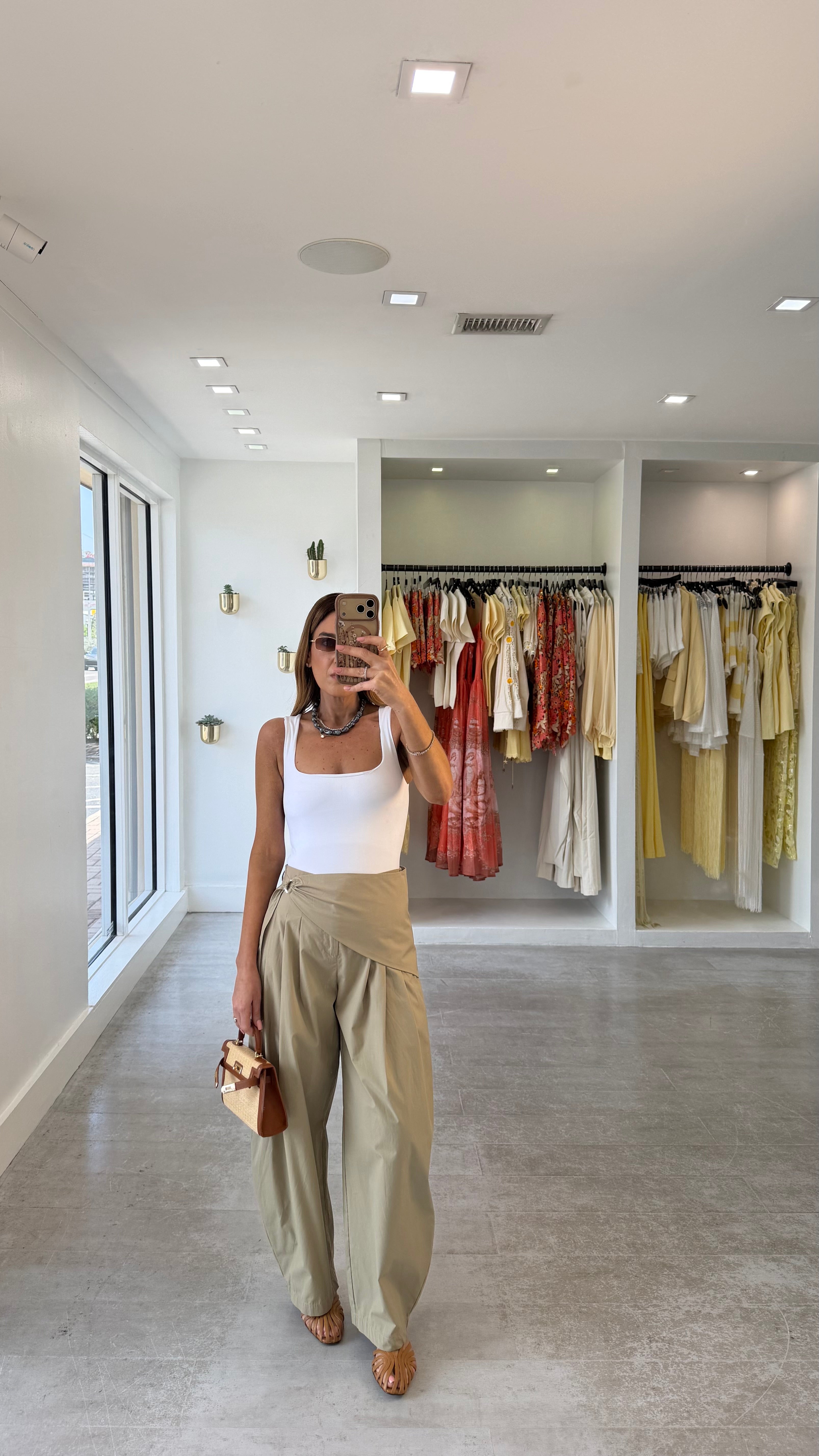 SAGE BUCKLE TROUSERS