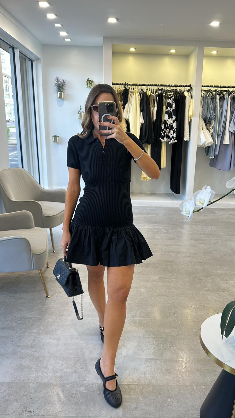 POLO FLOUNCED DRESS