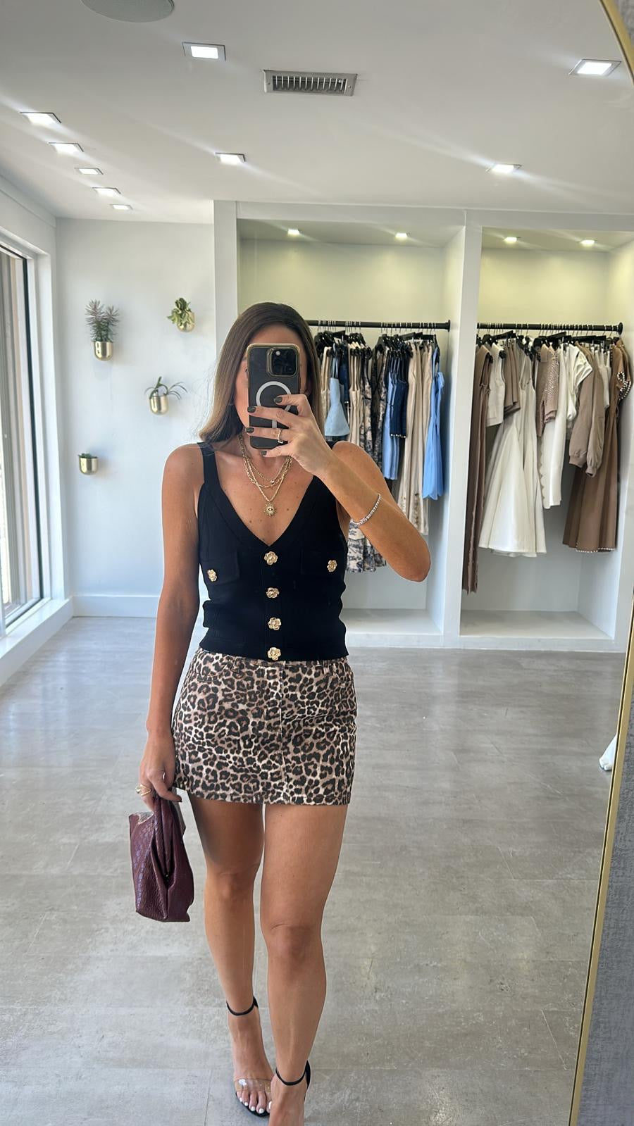 THE CHEETAH MINI SKIRT