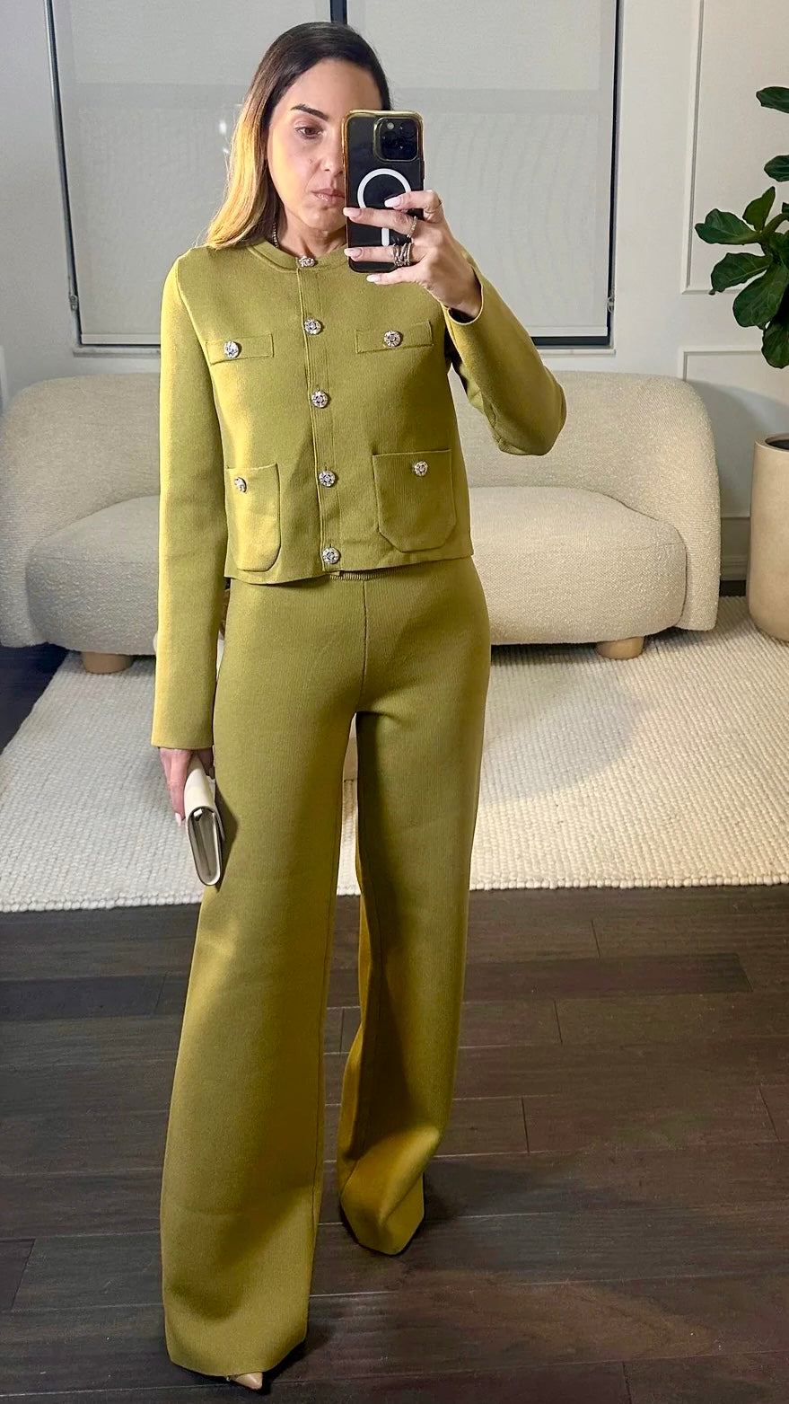 The Elevated Olive Knit Set