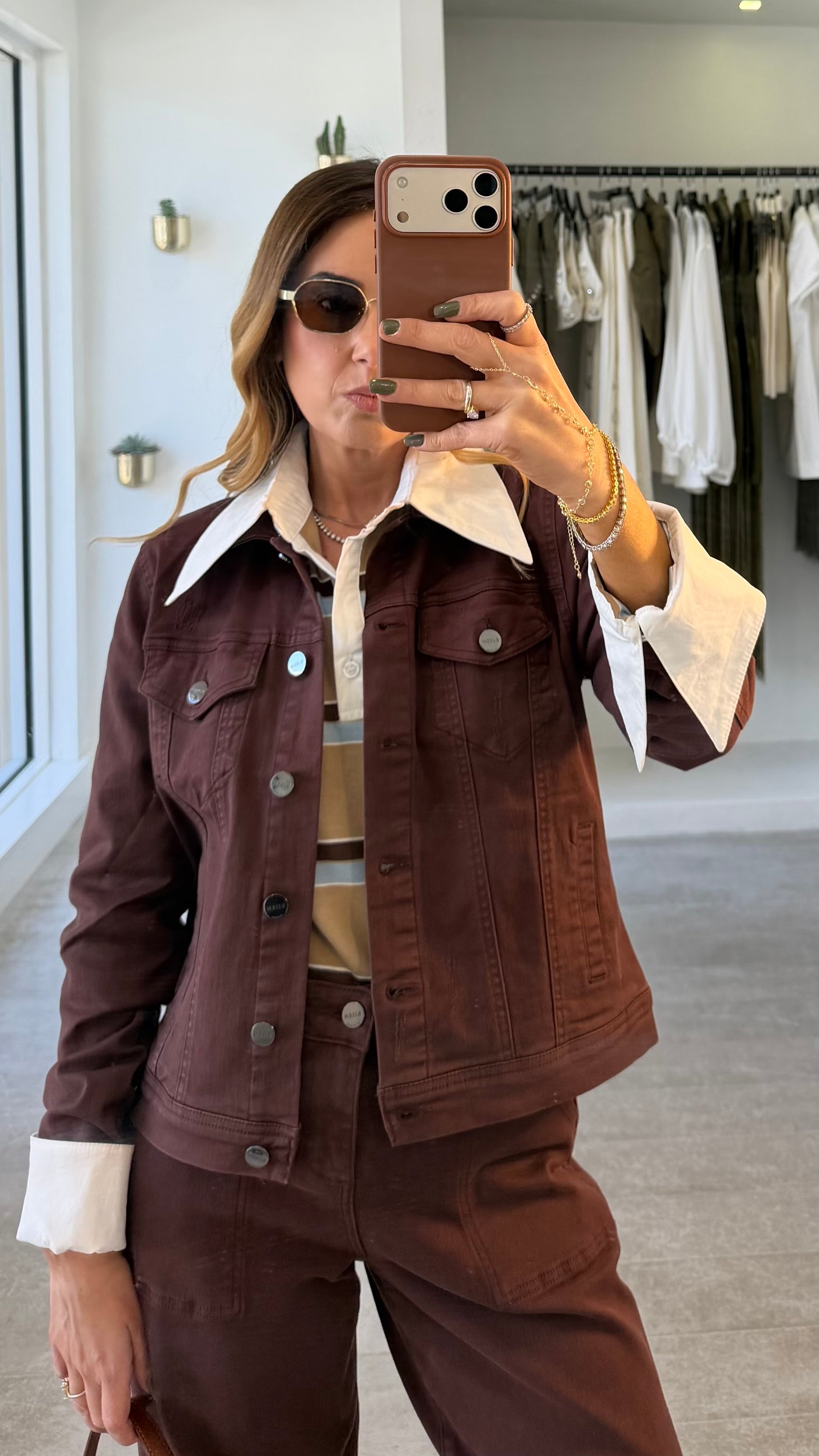 CHOCO DENIM JACKET