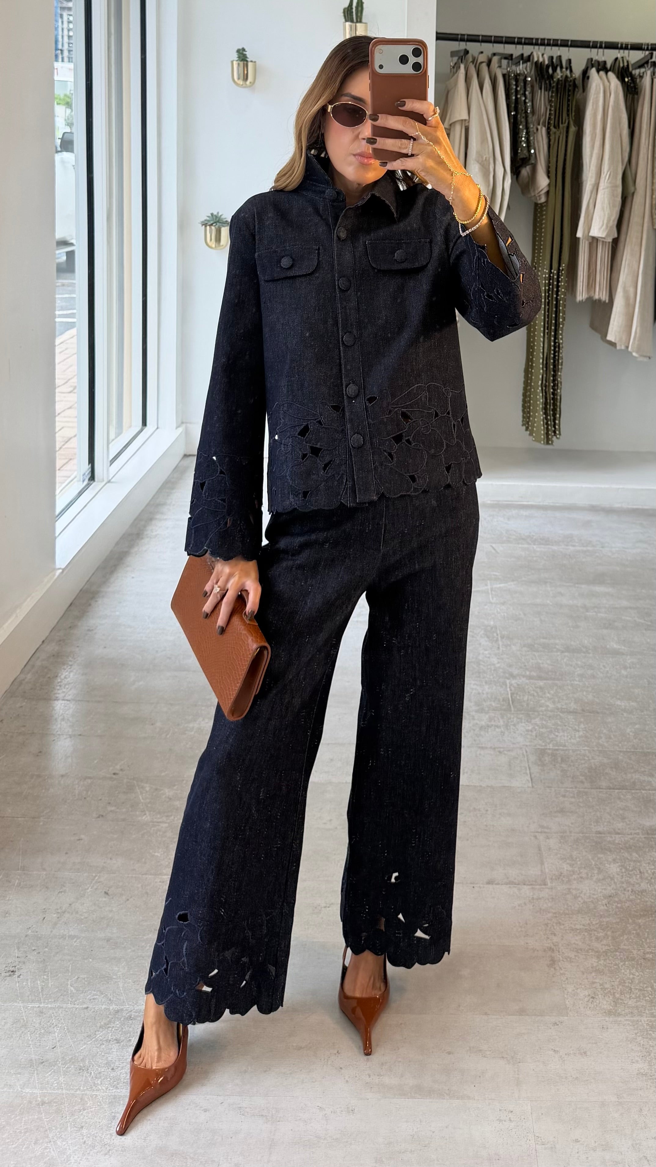PETAL EDGE DENIM SET