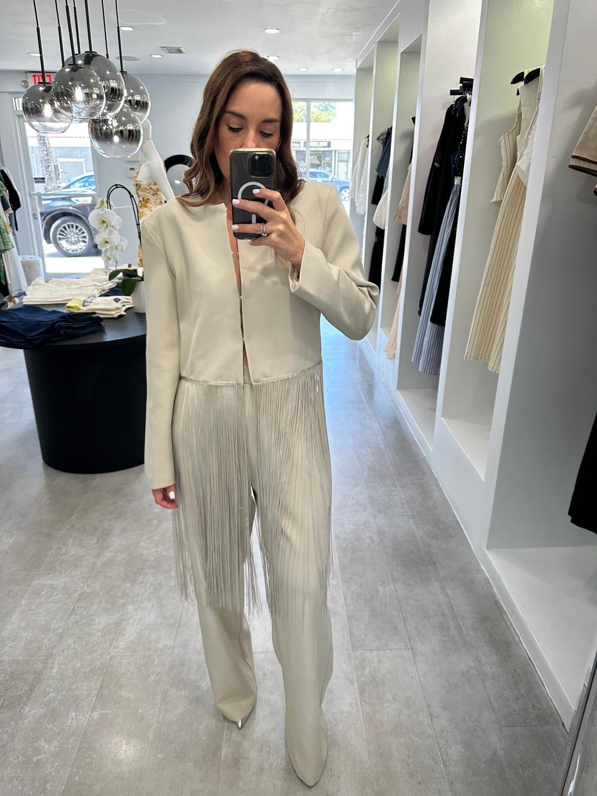 BONE FRINGE SUIT