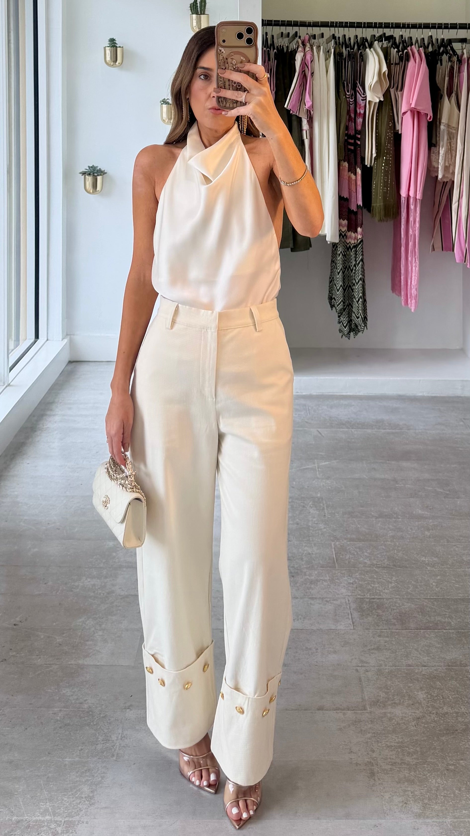 BONE BUTTON TROUSERS