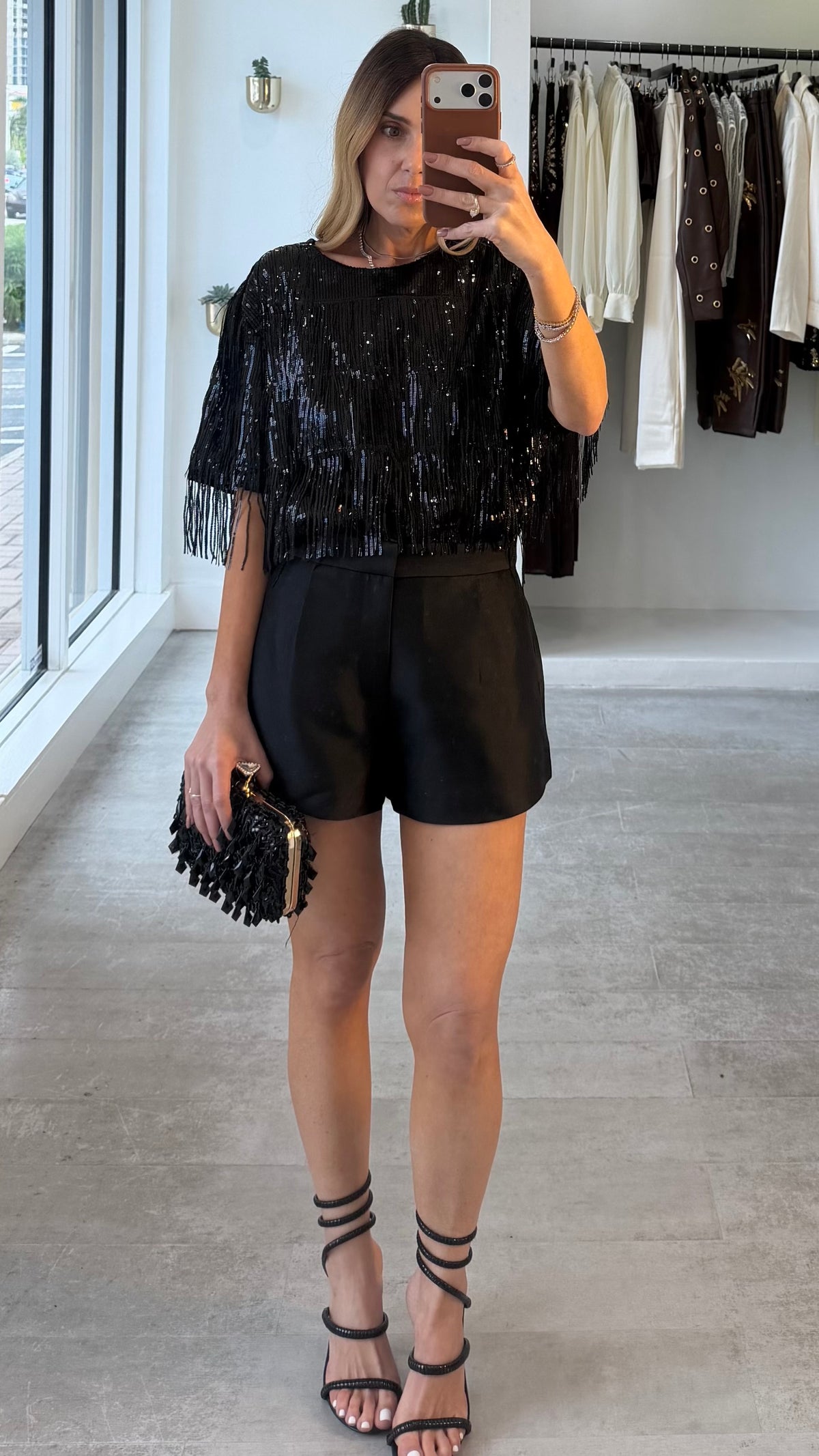 SEQUIN AFFAIR TOP