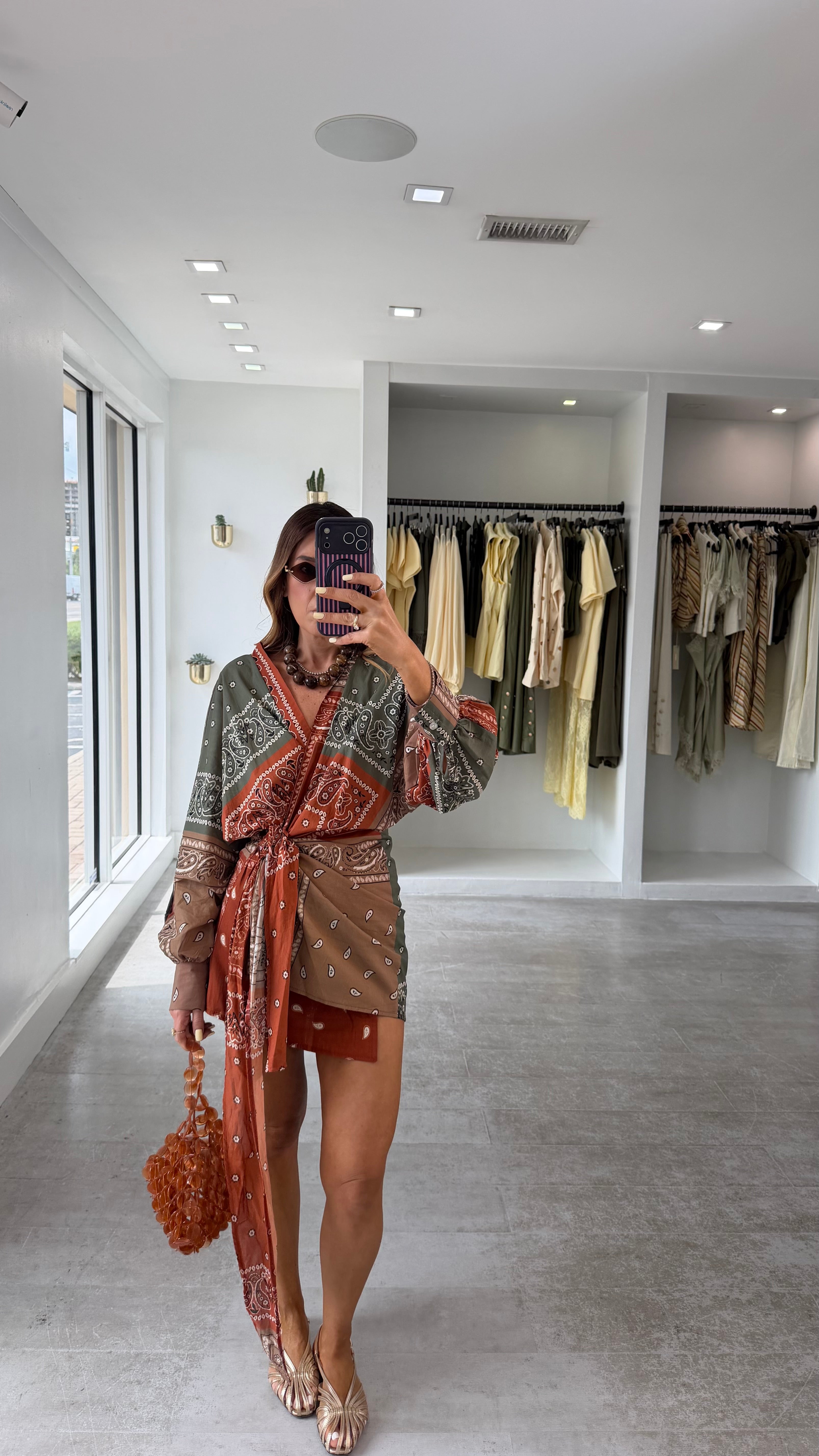 MULTI BANDANA DRESS