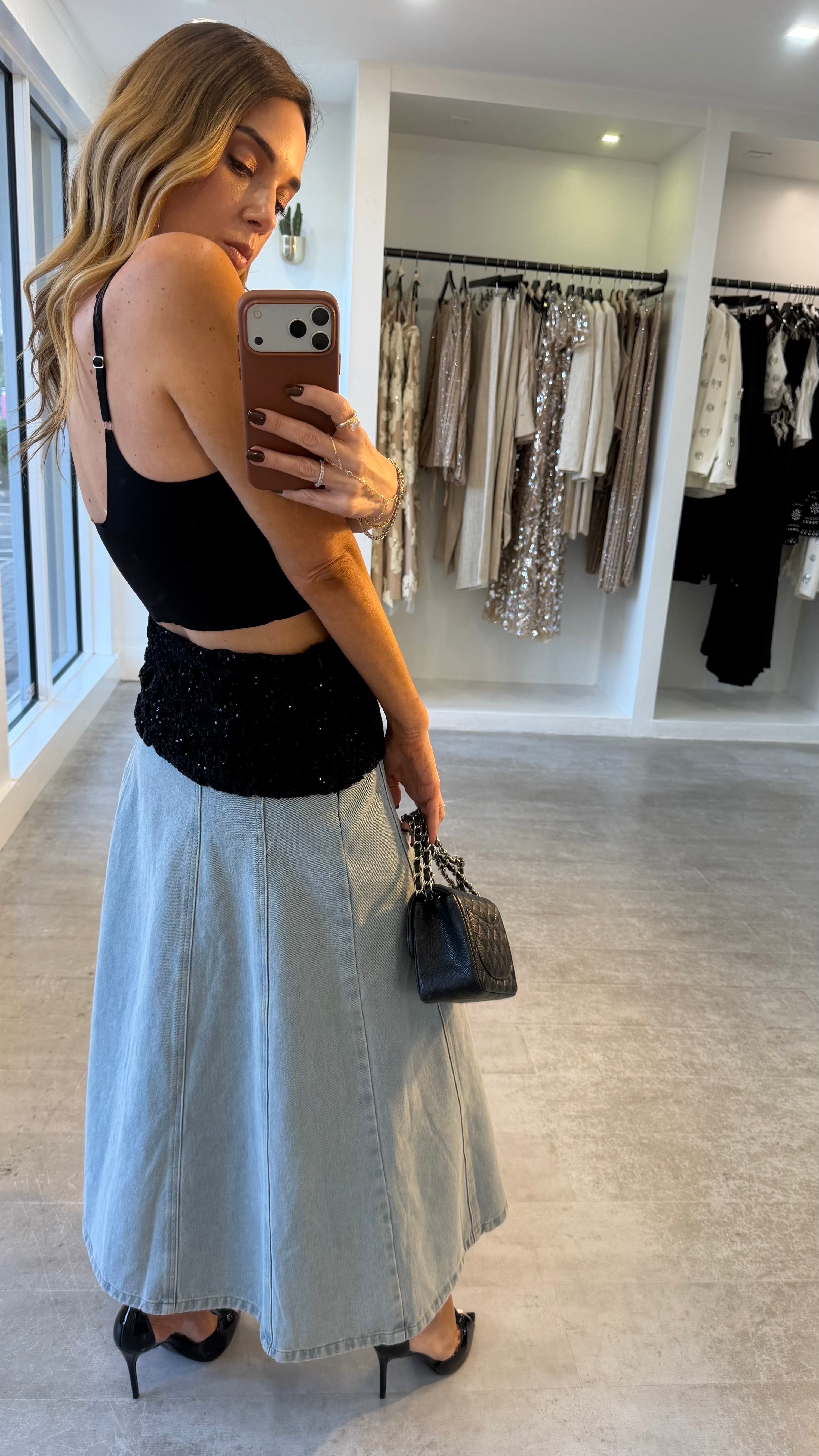 AFTER HOURS MAXI SKIRT