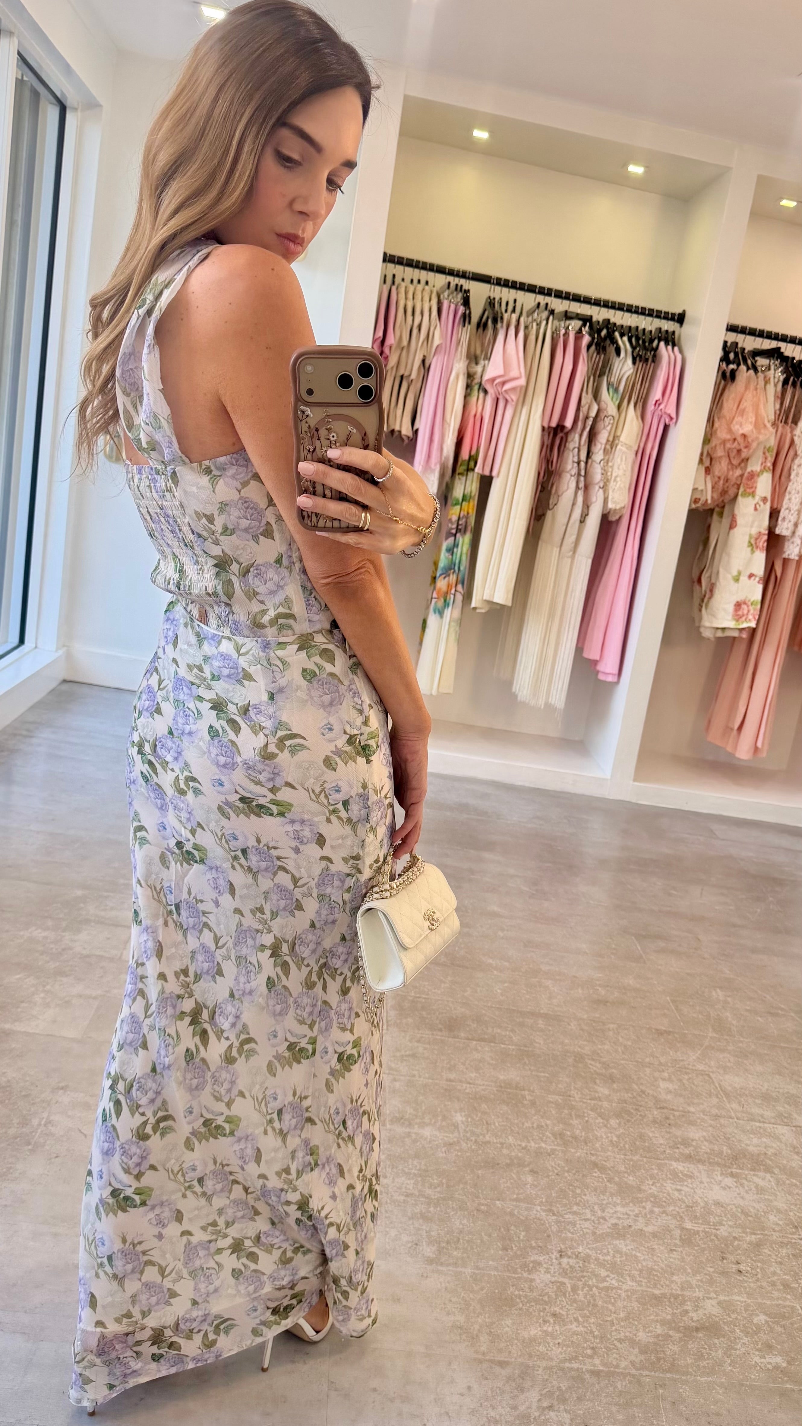 PURPLE FLORA MAXI SET