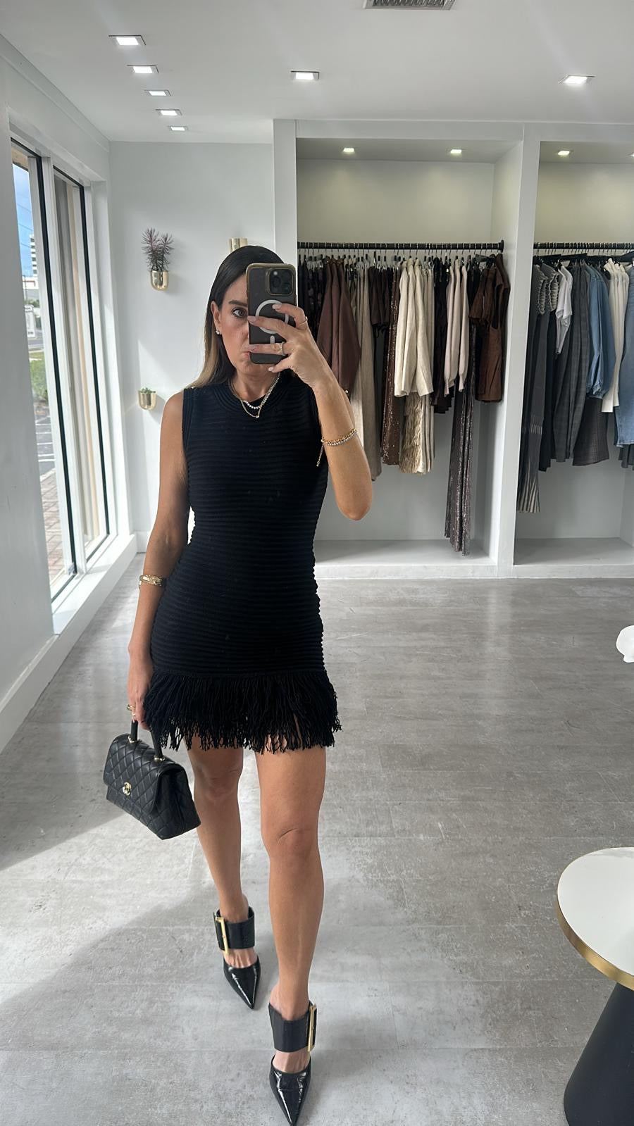 Soirée Fringe Dress