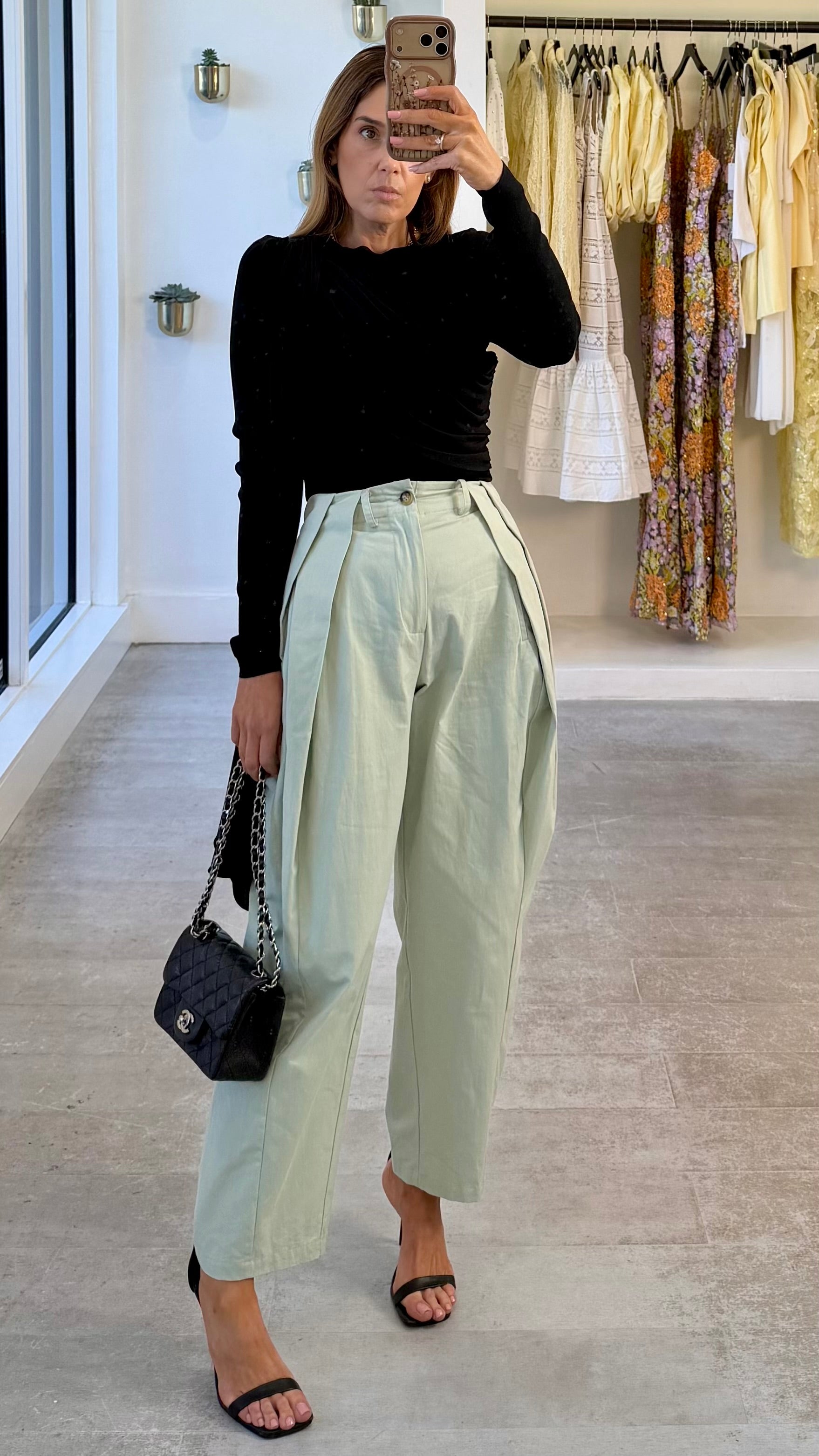SAGE COOL TROUSERS