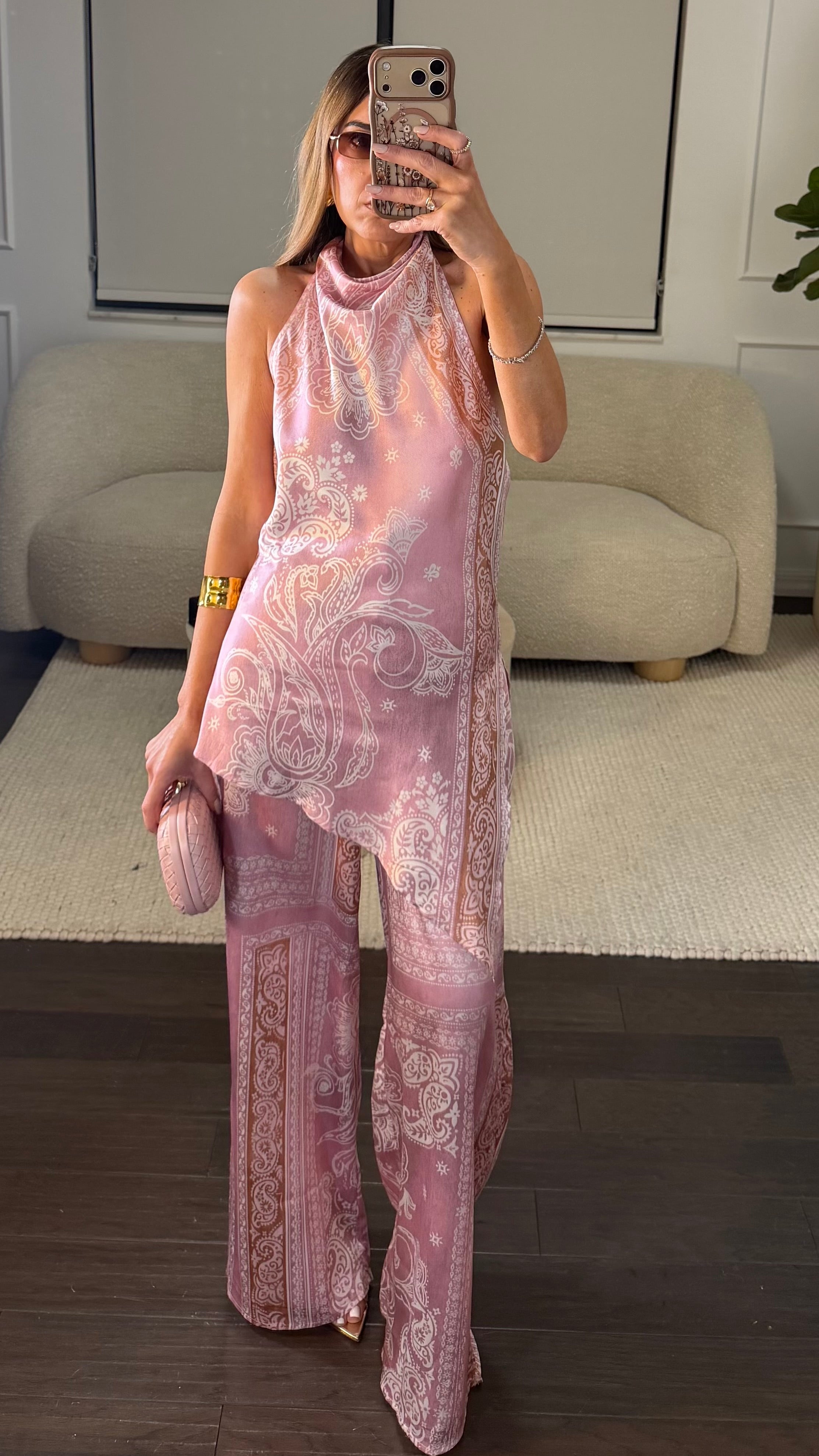 ROSE BANDANA SET