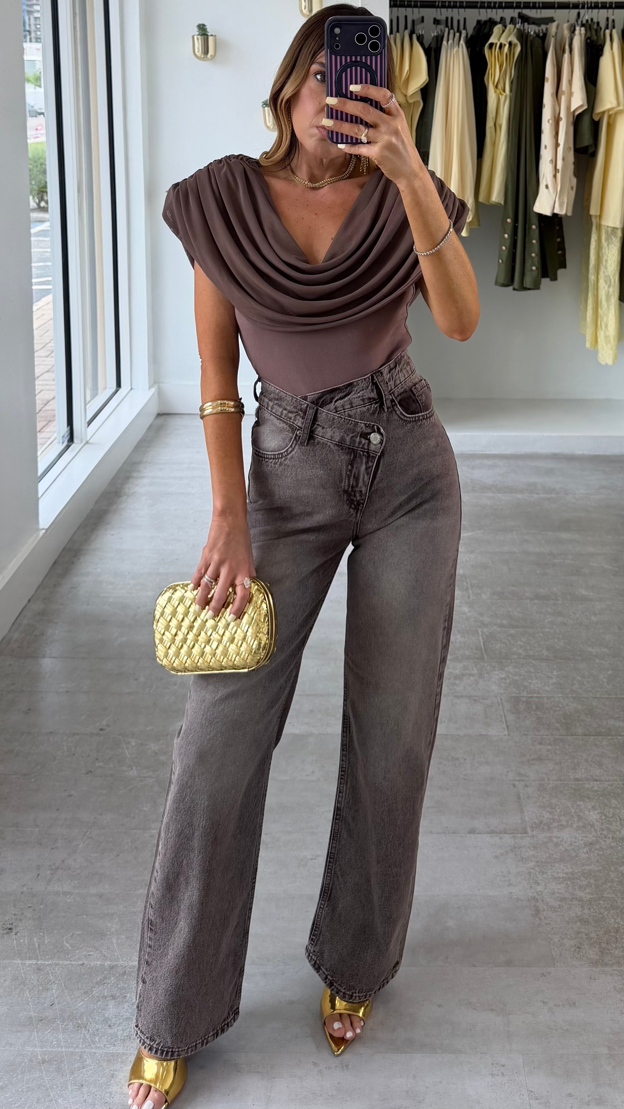 MOCHA WASH DENIM