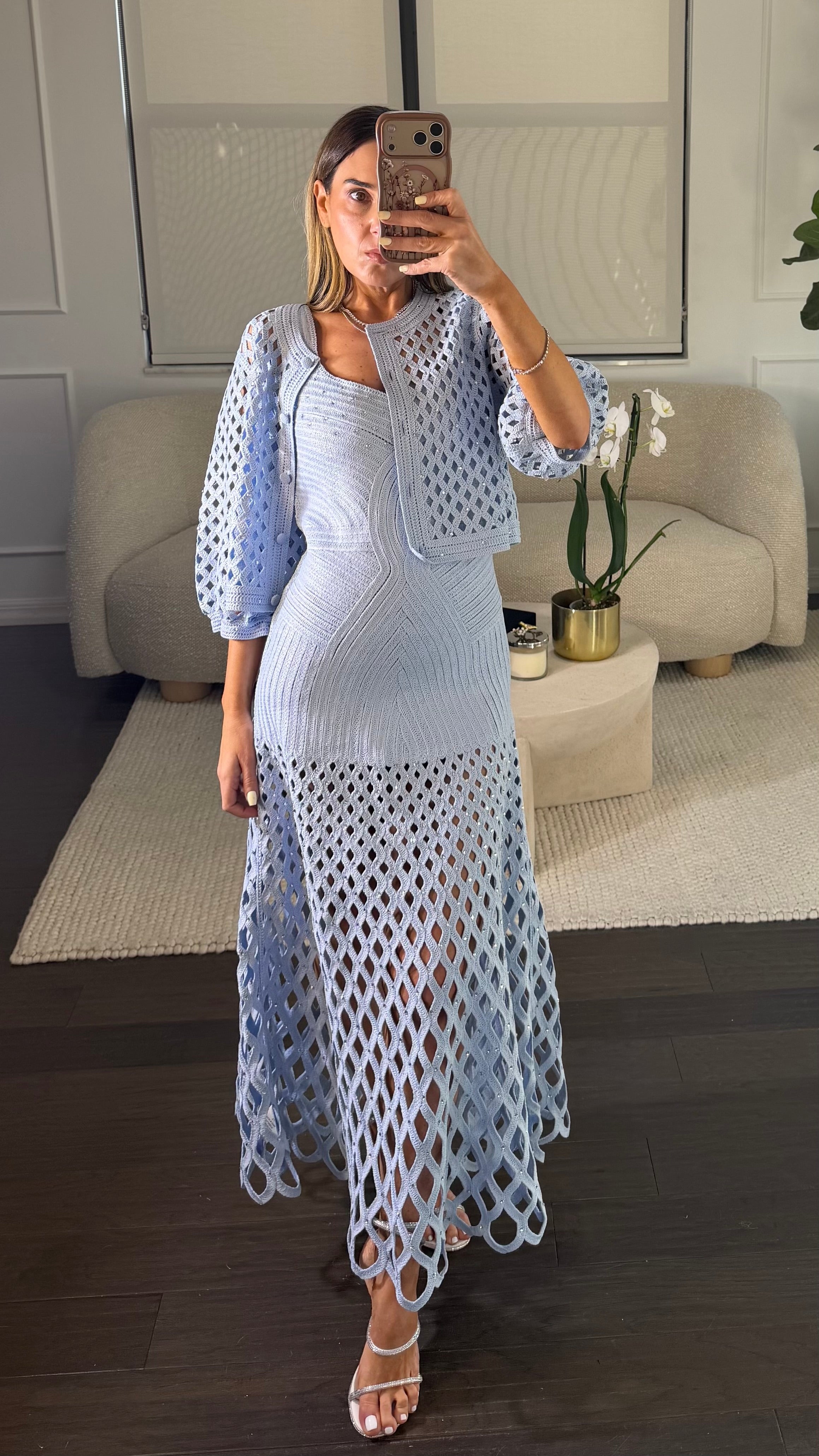 SKYLINE CROCHET DRESS SET
