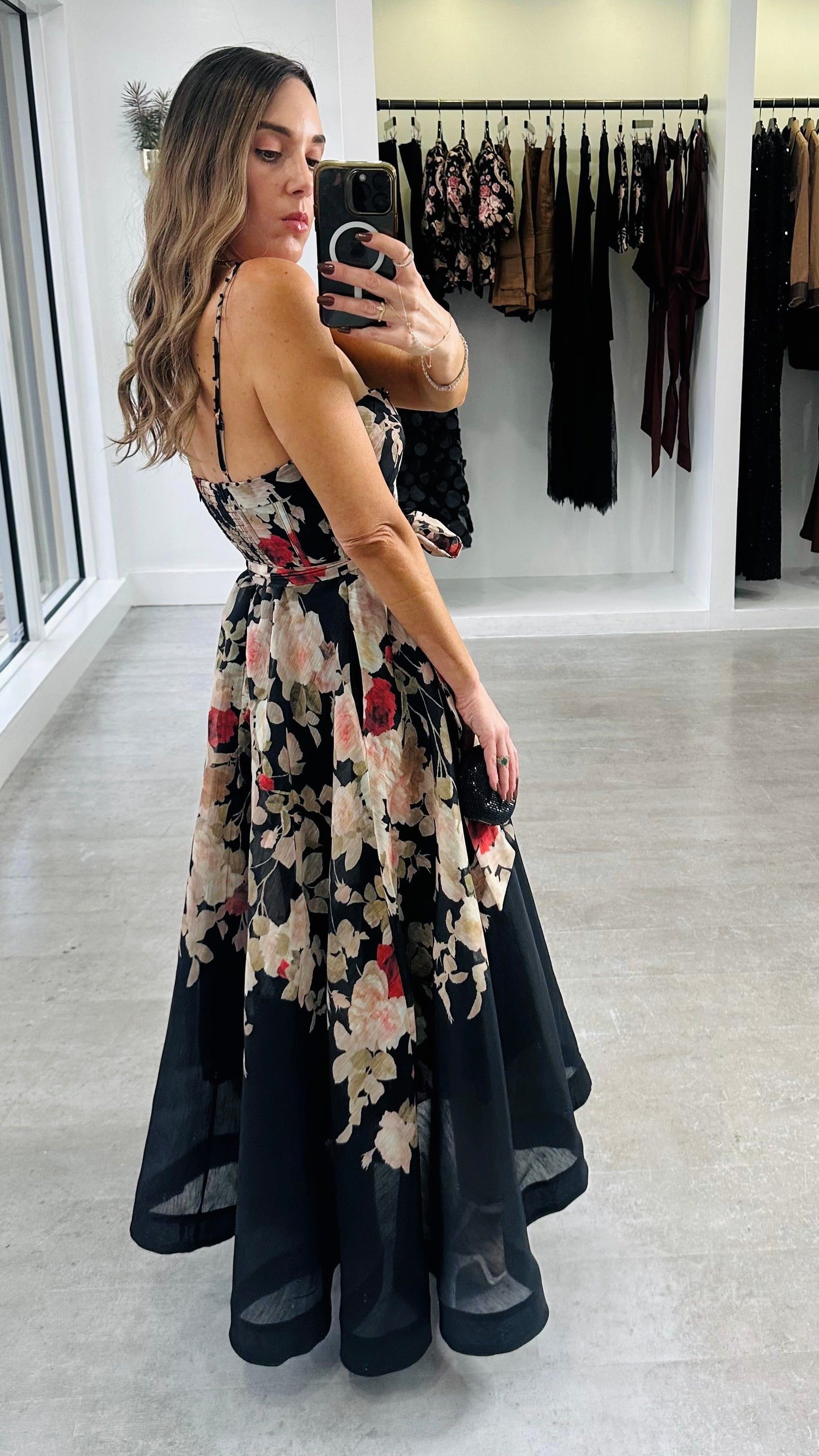 BLACK BLOSSOM DRESS