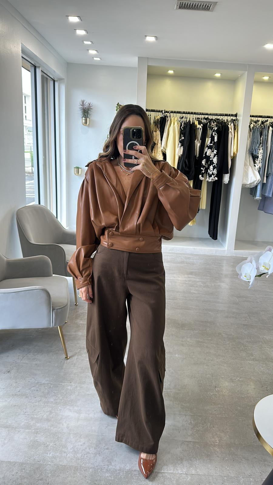 BROWN CARGO JOGGER
