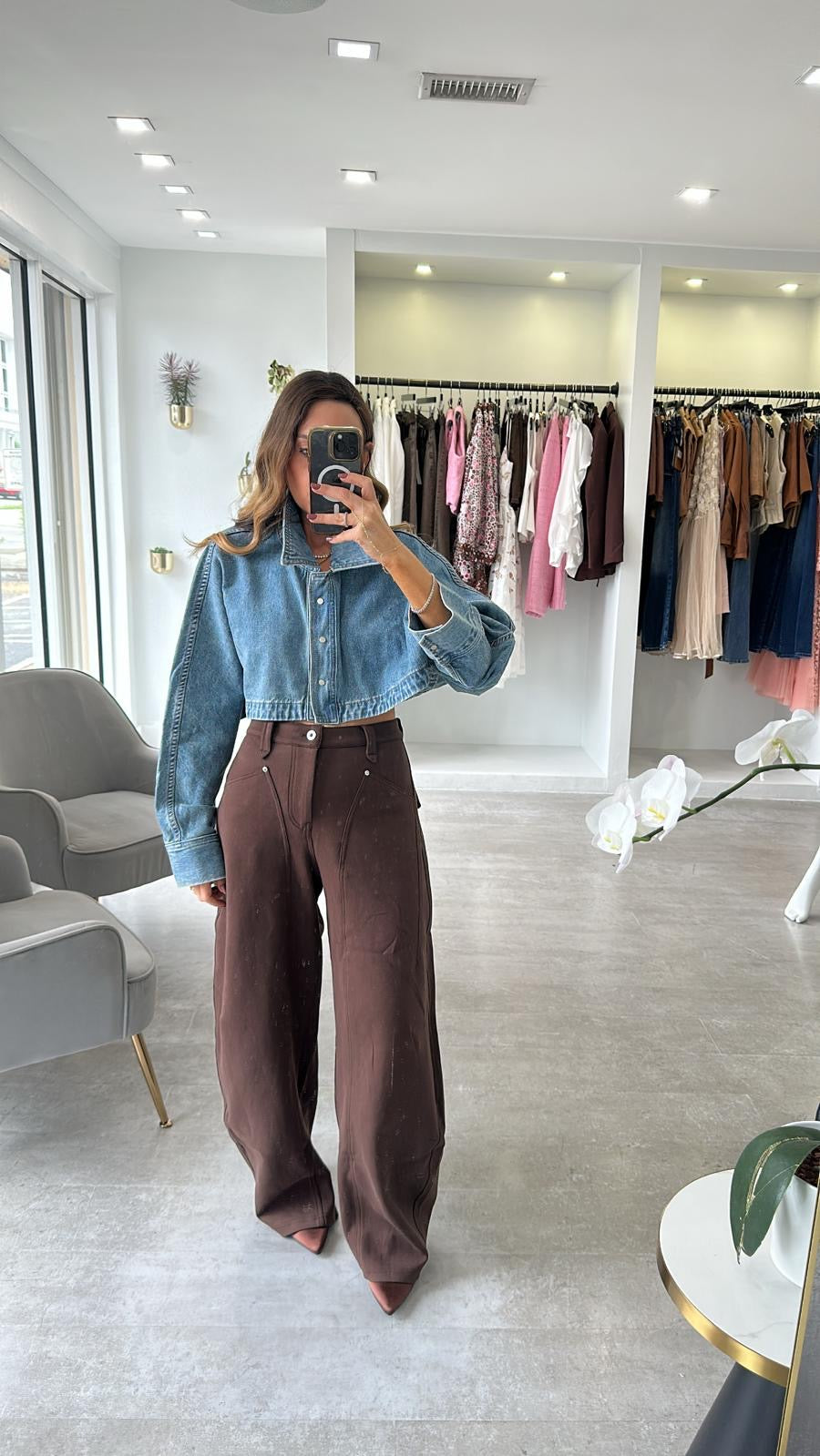 DENIM STATEMENT JACKET