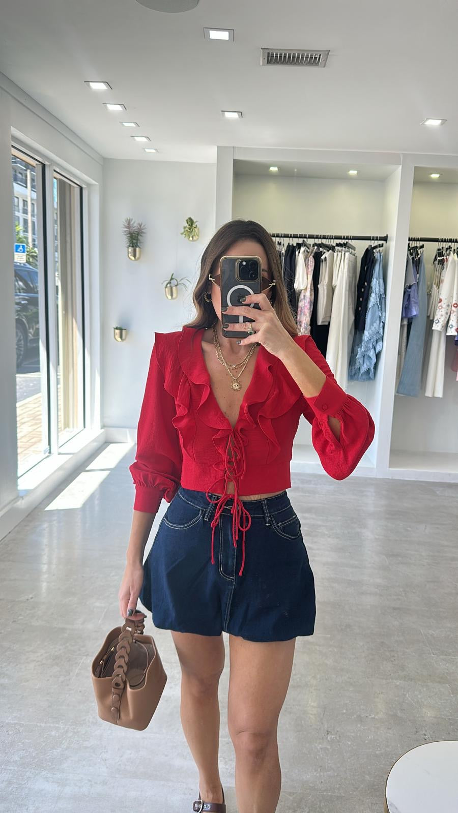 SCARLETT RUFFLE TOP