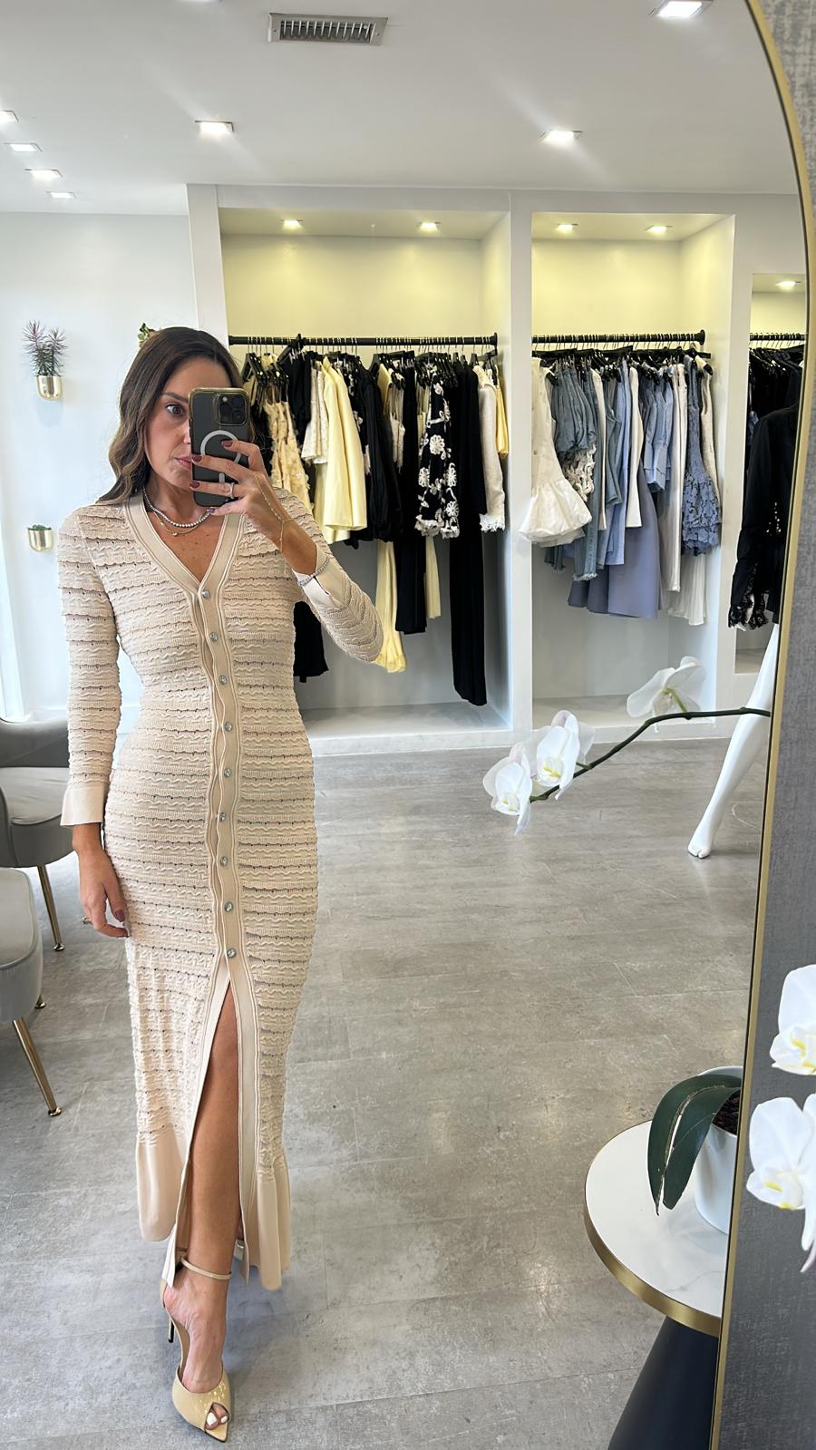 BEIGE ELEGANCE DRESS