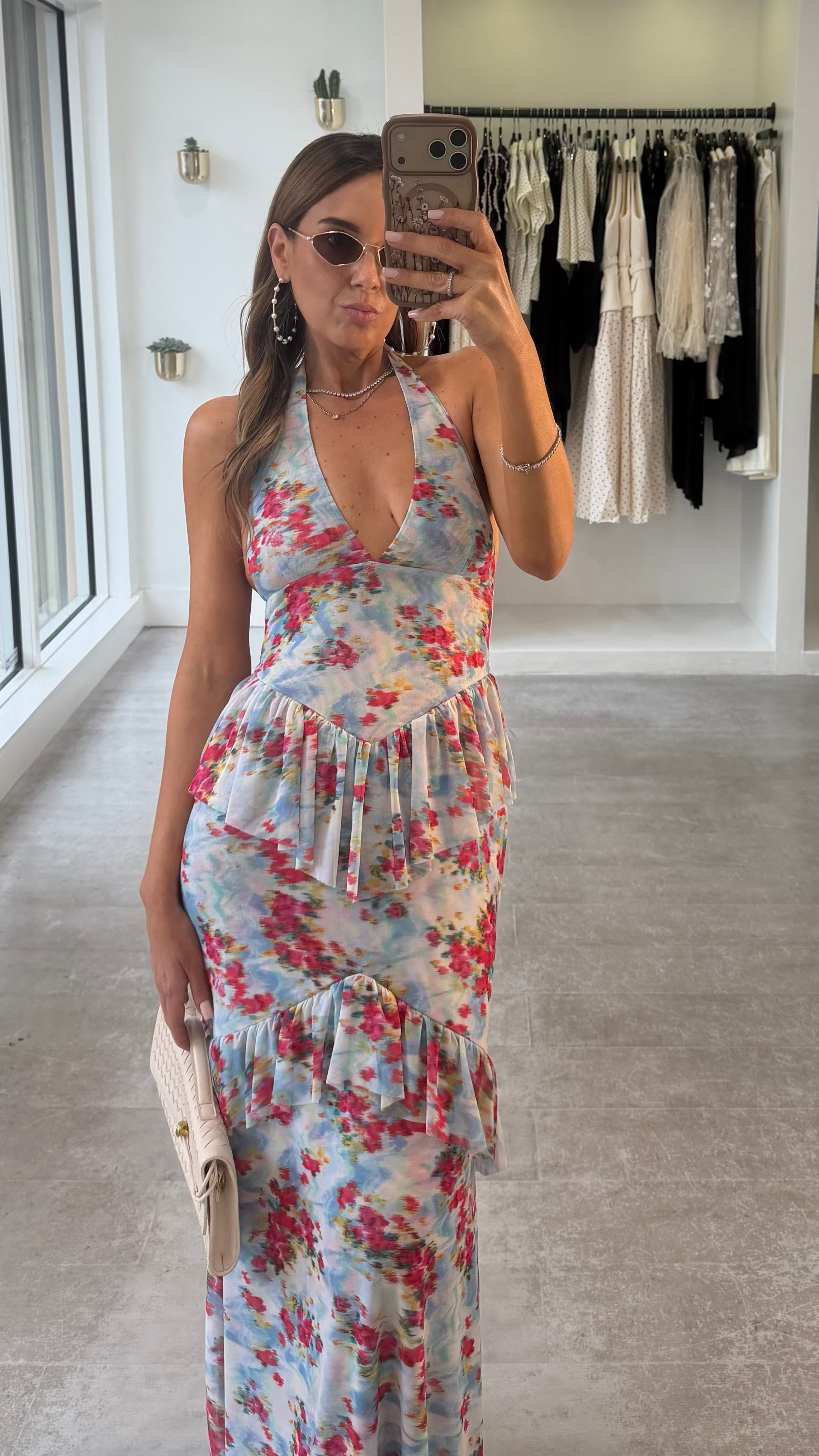 DIGITAL FLORAL DRESS