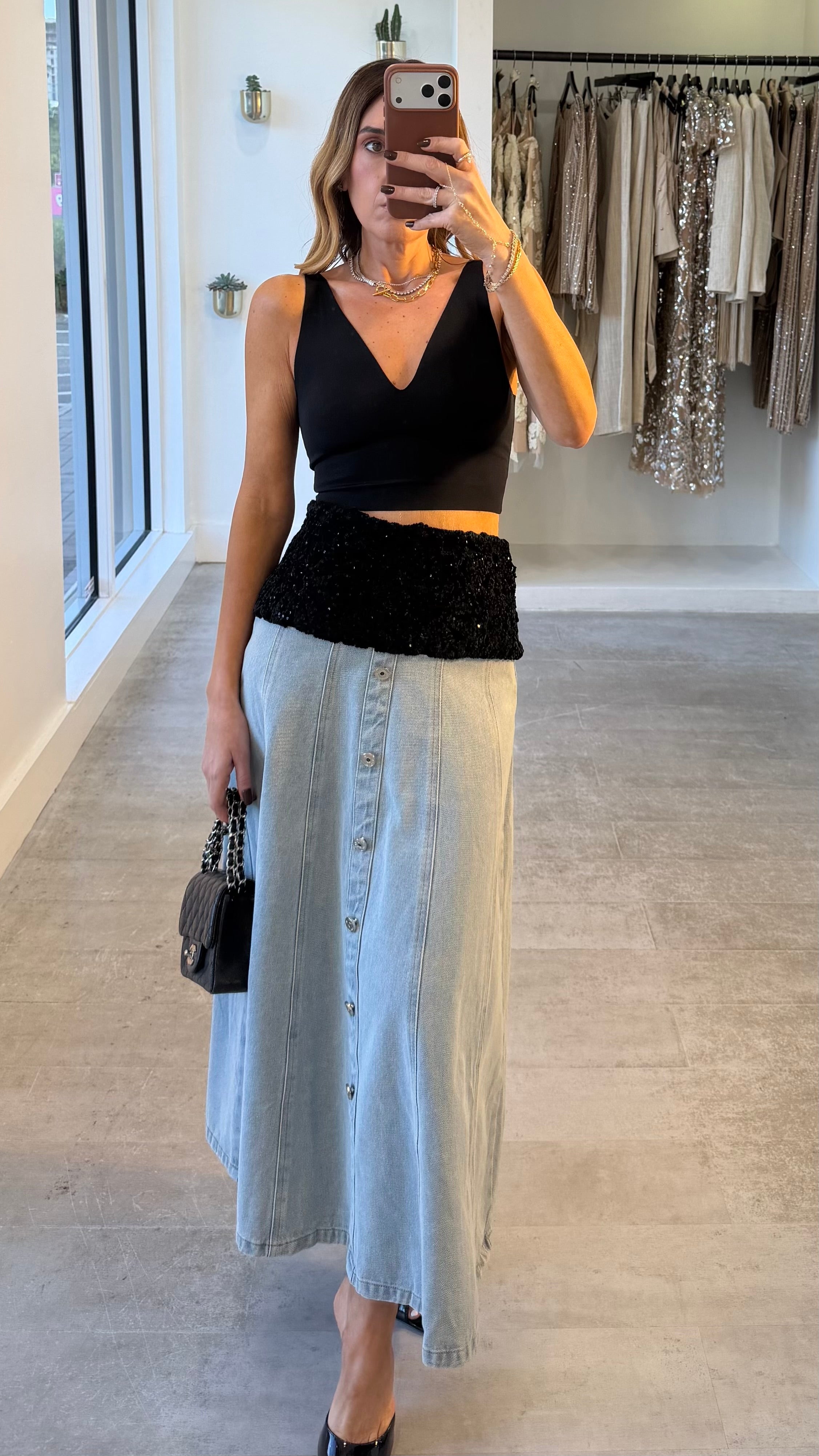 AFTER HOURS MAXI SKIRT