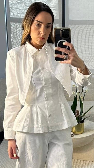 EMBROIDERED WHITE DENIM