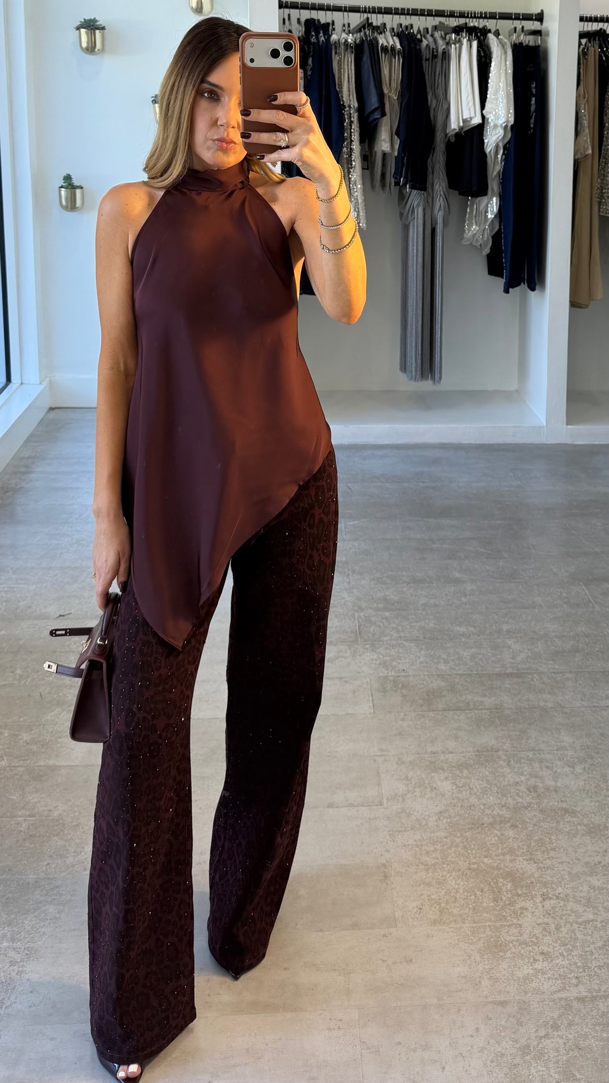 MULBERRY HALTER TOP
