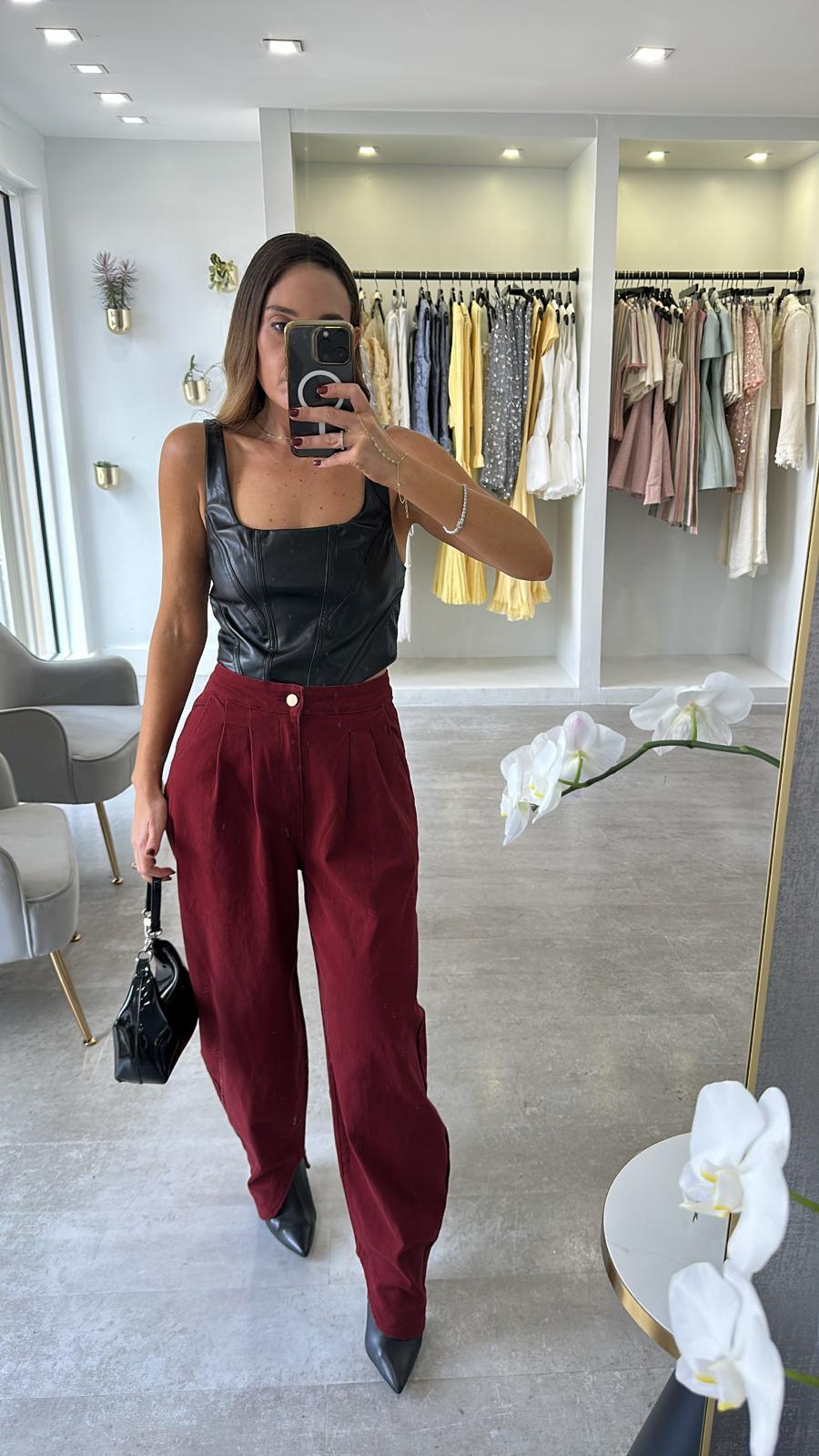 BLACK CORSET TOP