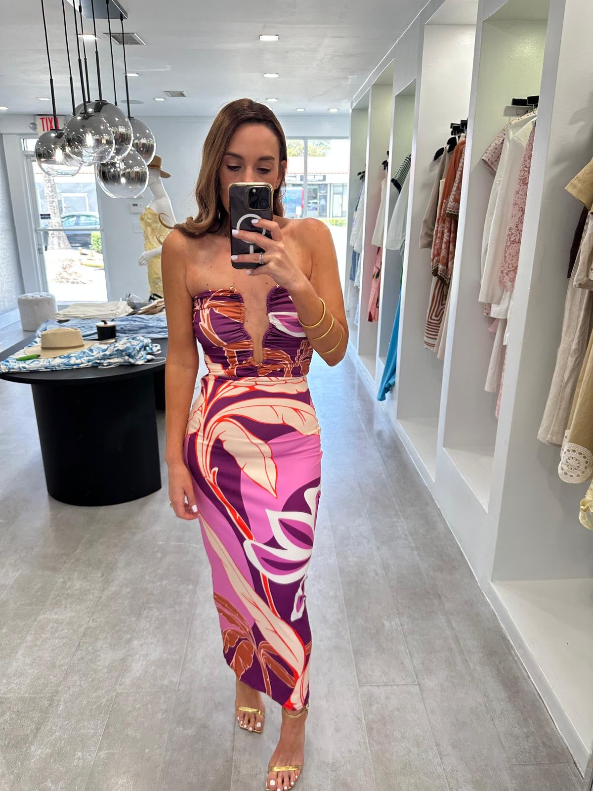 PURPLE BOTTARI DRESS