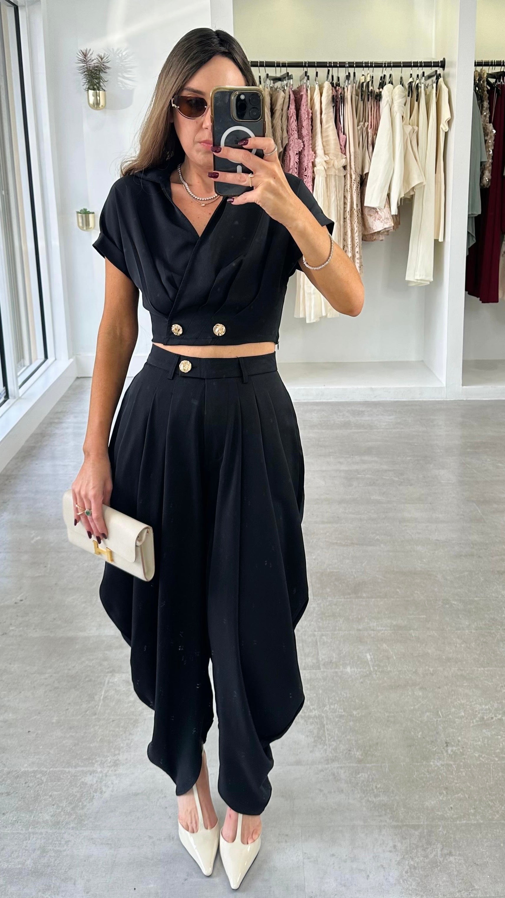 NOIR SCARLETT DRAPE SET