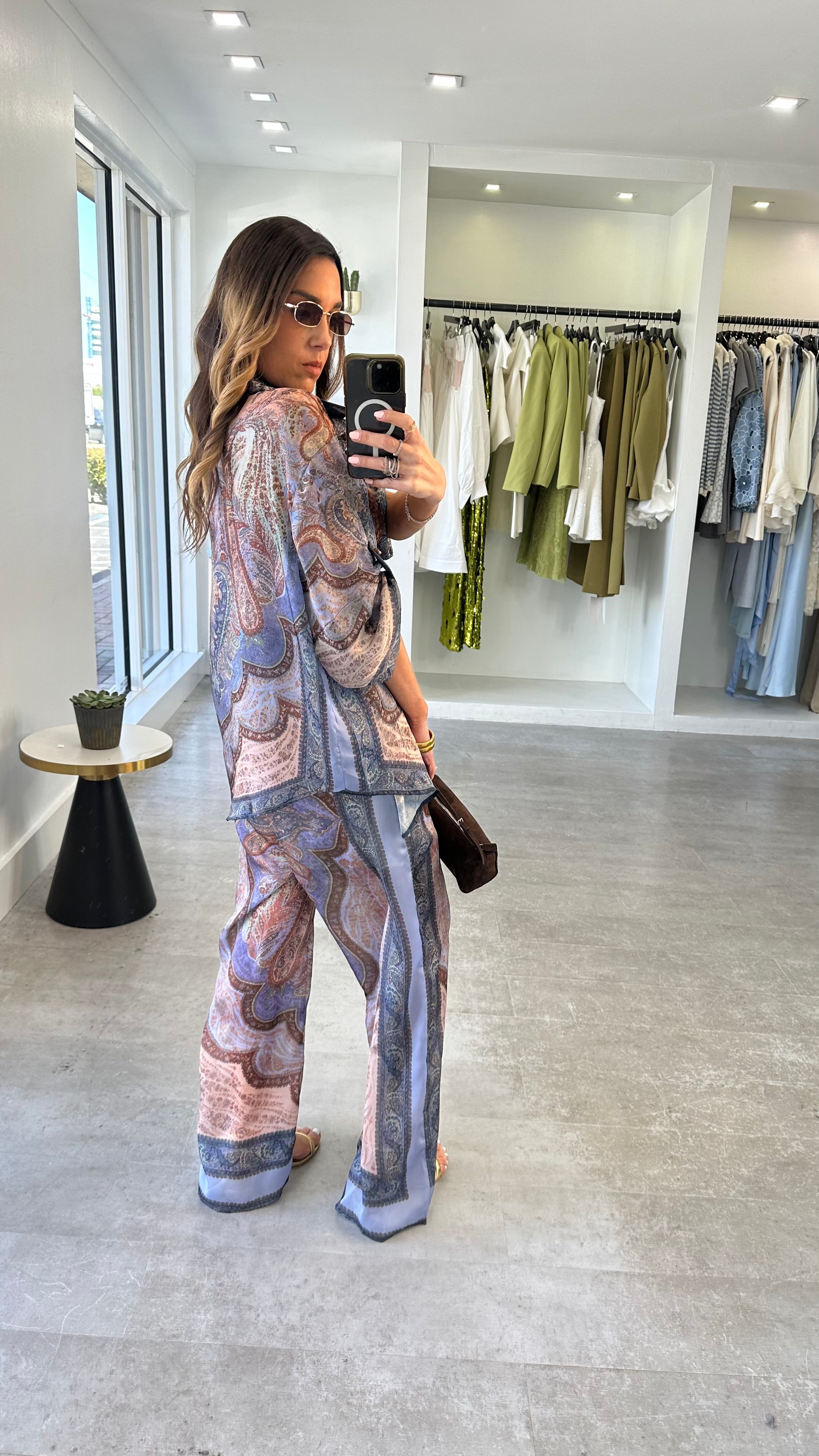 BANDANA BLEU PANT SET