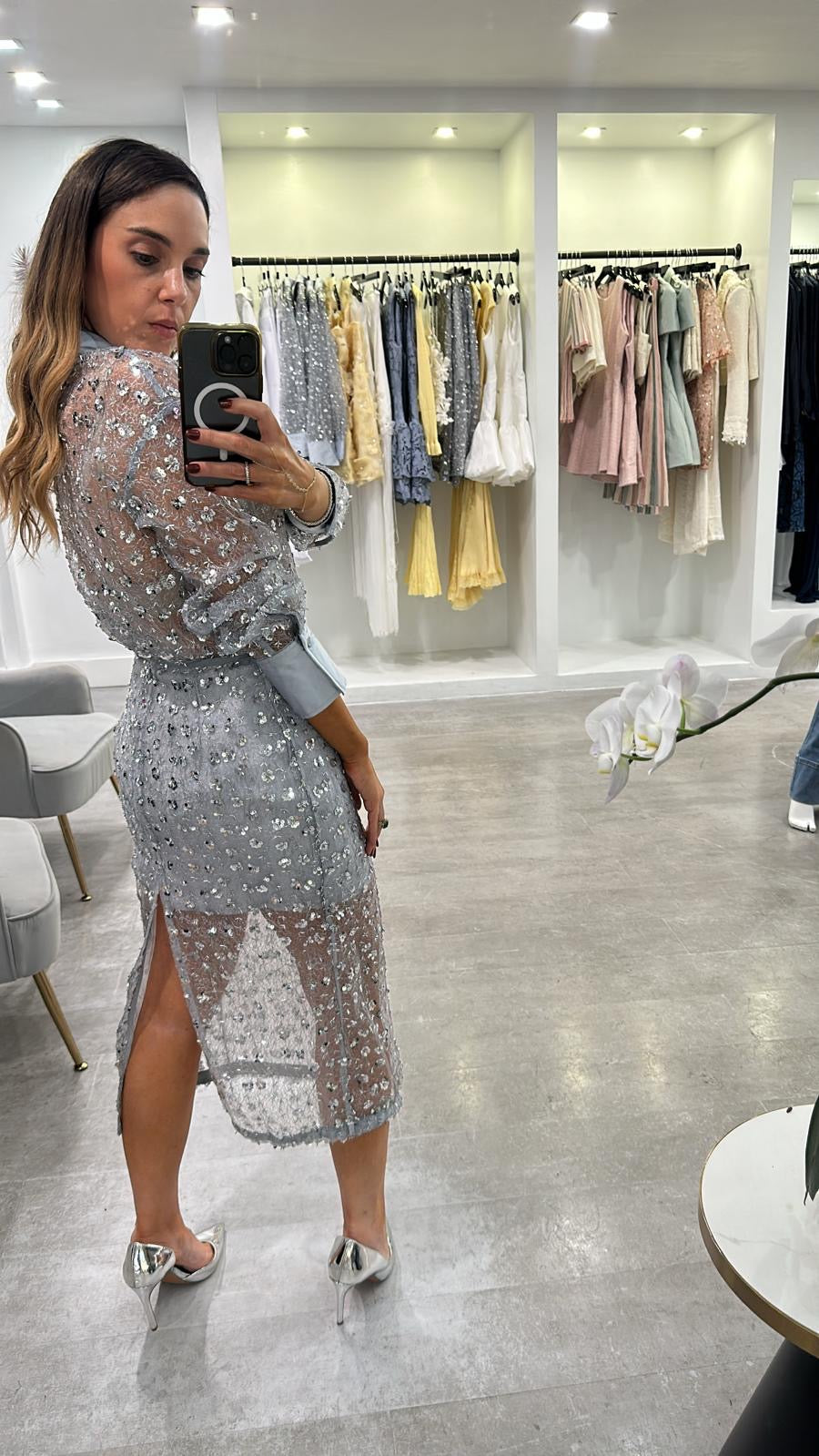 SATIN SLATE SHINE SET