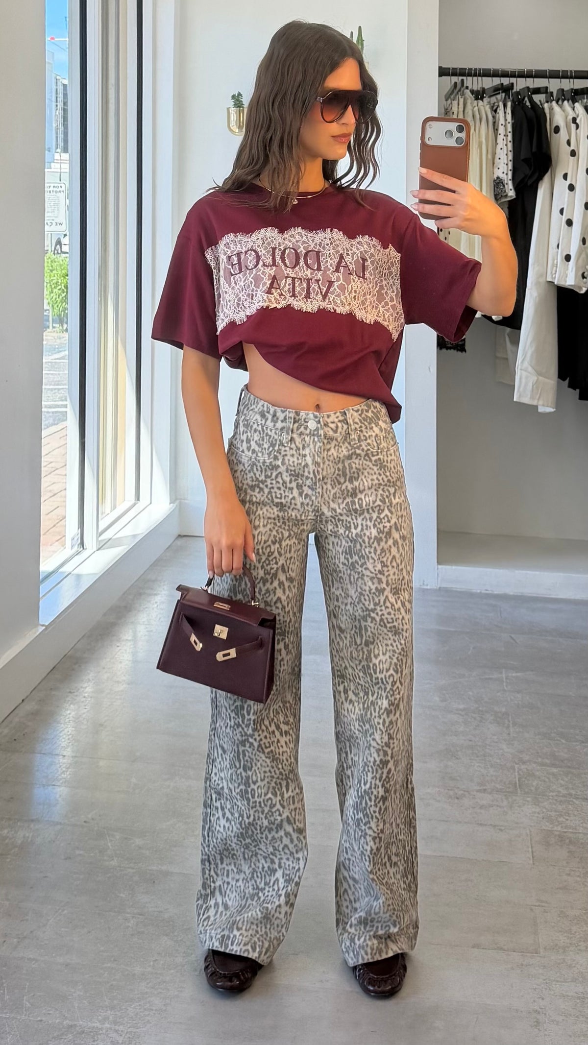 SNOW LEOPARD DENIM