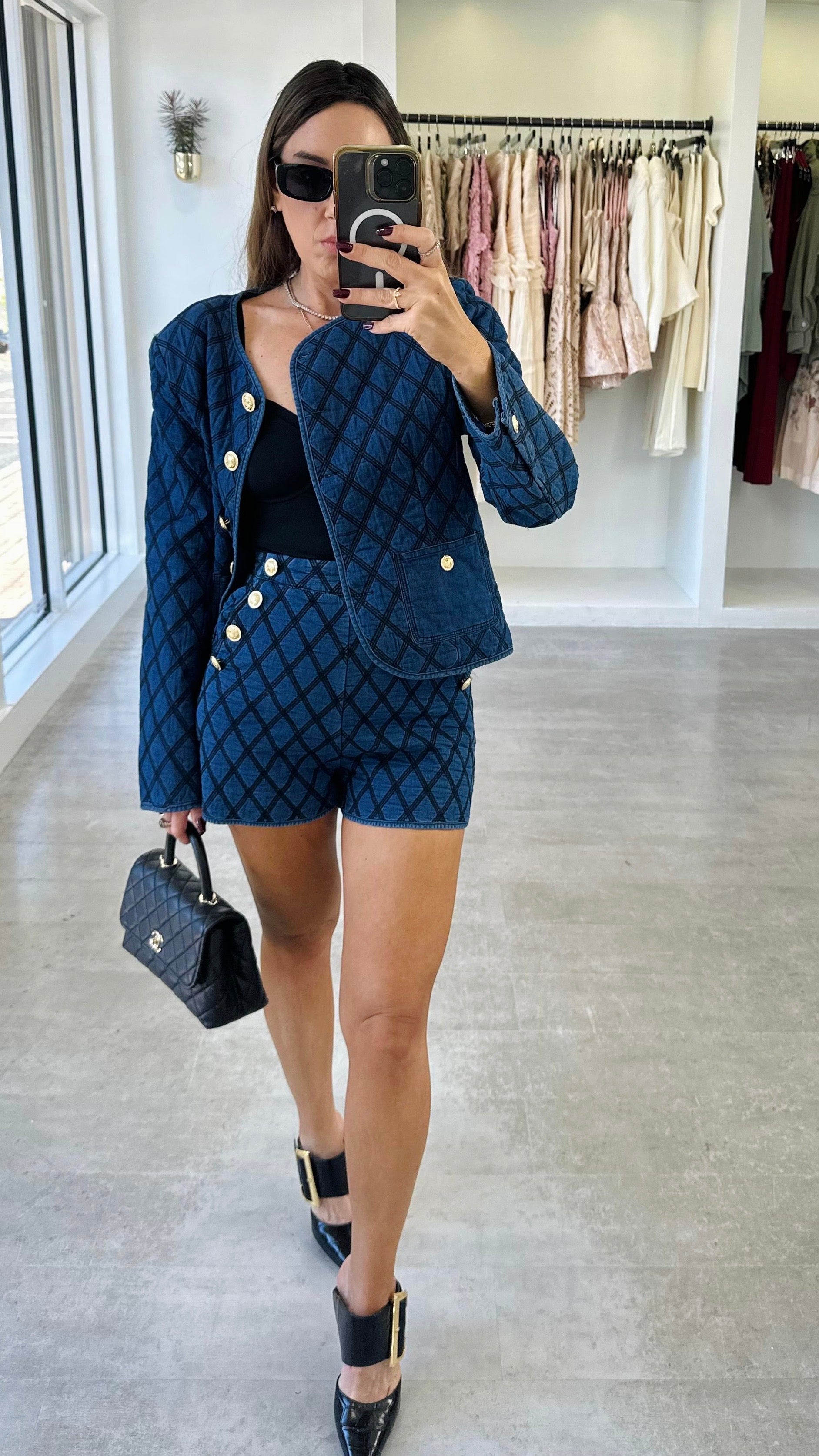 THE QUILTED SHORT SET