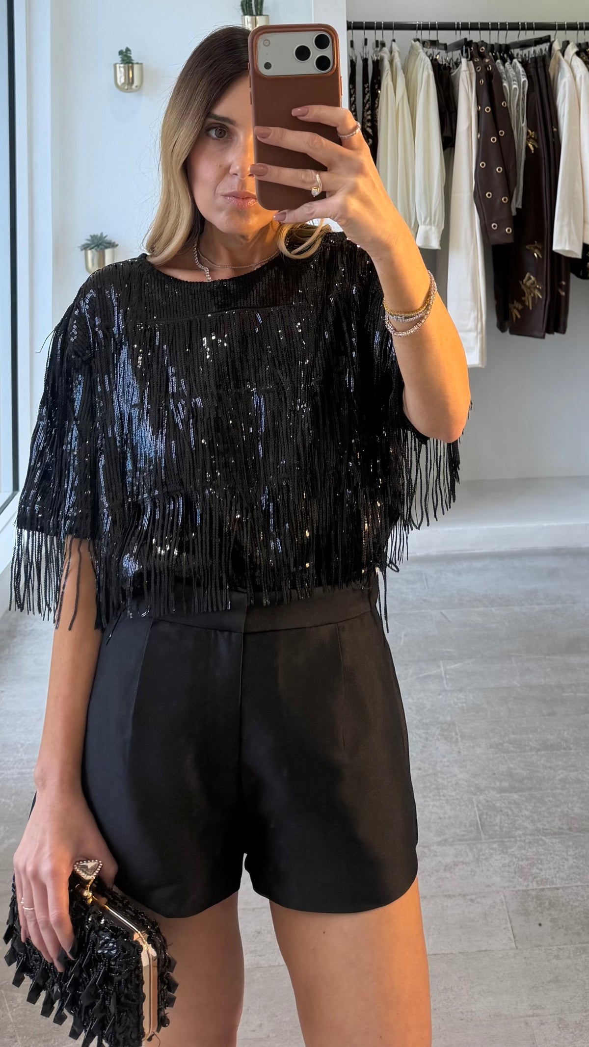 SEQUIN AFFAIR TOP