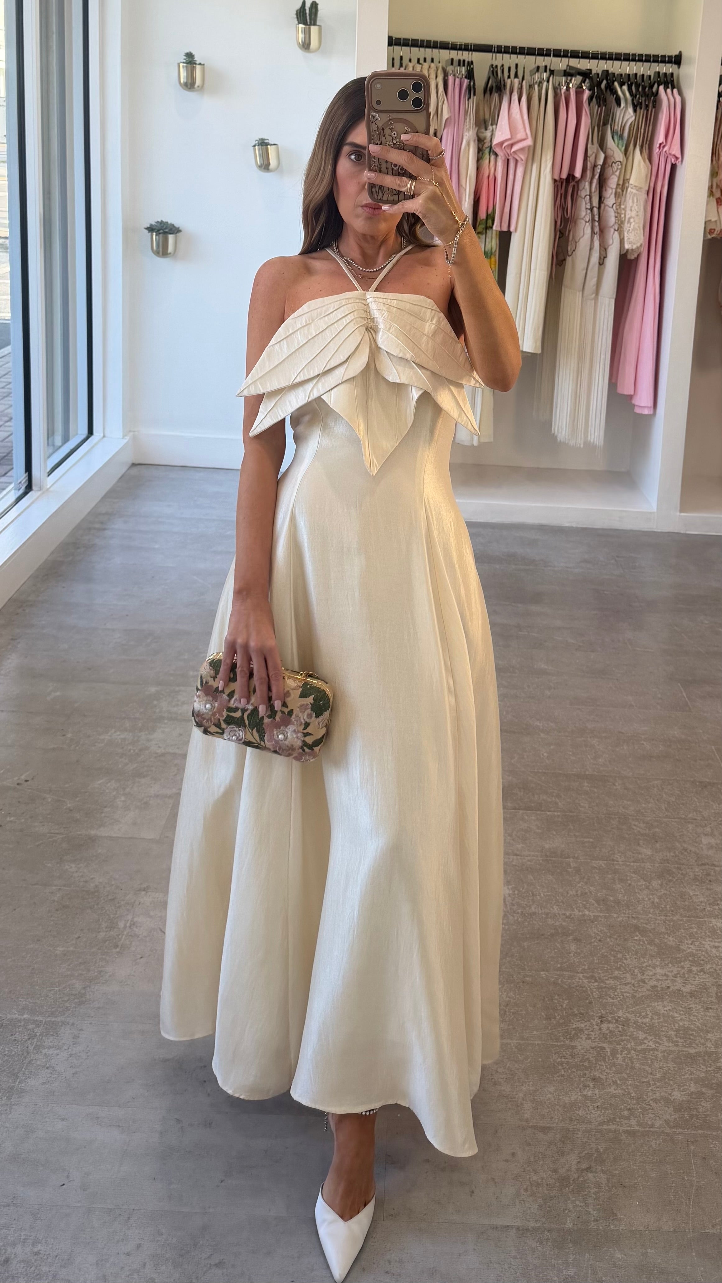 IVORY PETAL DRESS