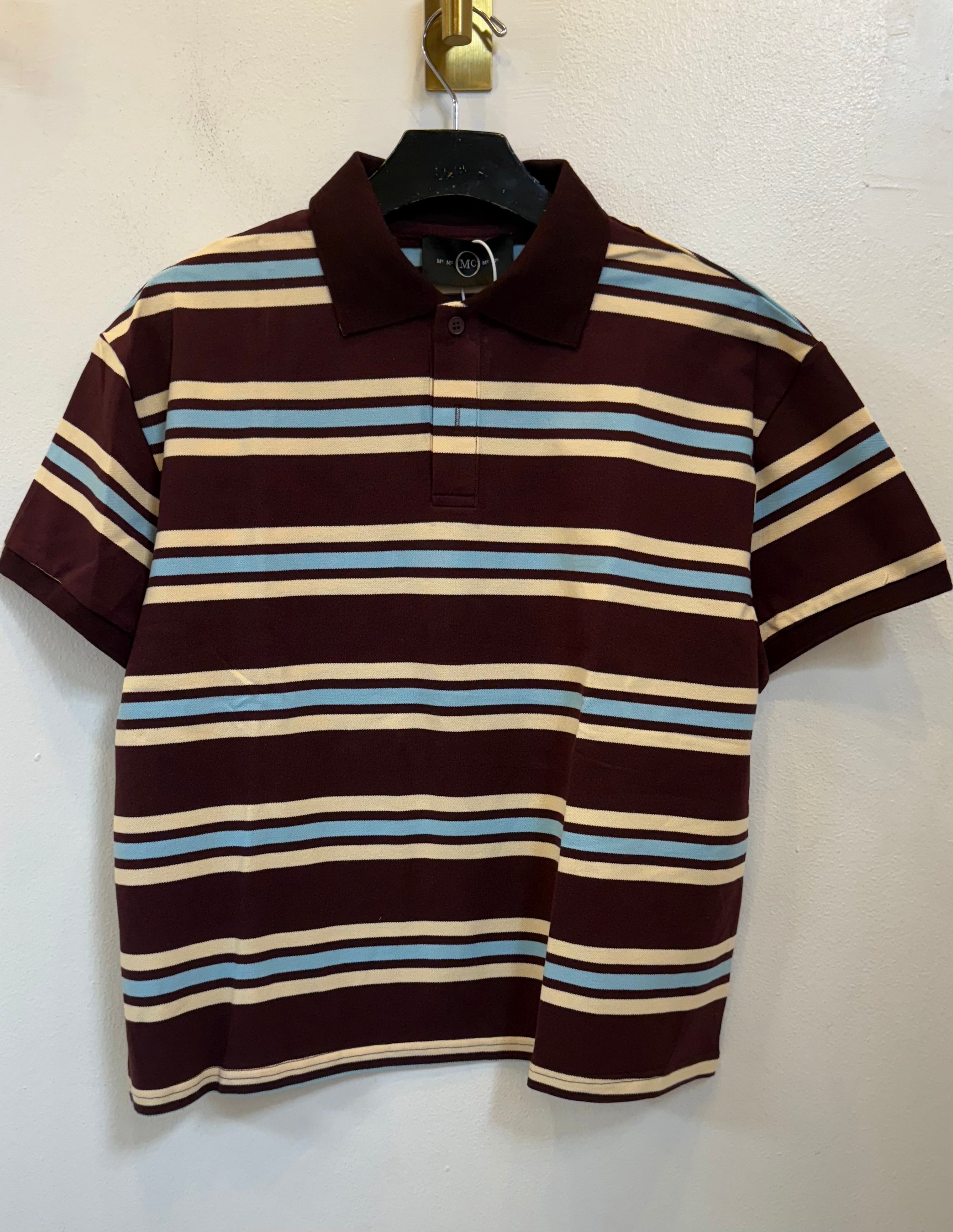 BURGY STRIPPED POLO TOP