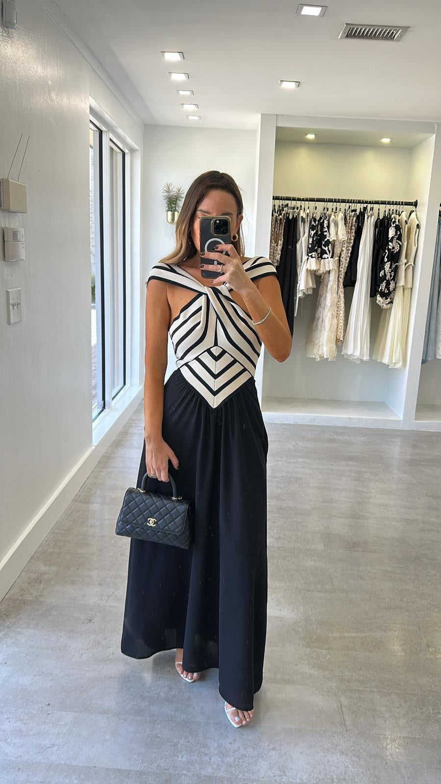 THE TWIST STRIPE DRESS