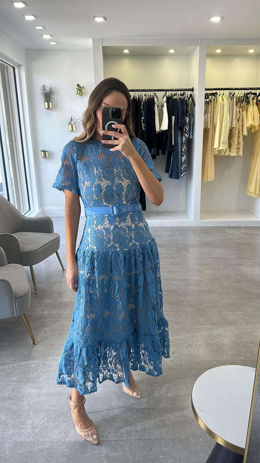 AZURE DREAM LACE DRESS
