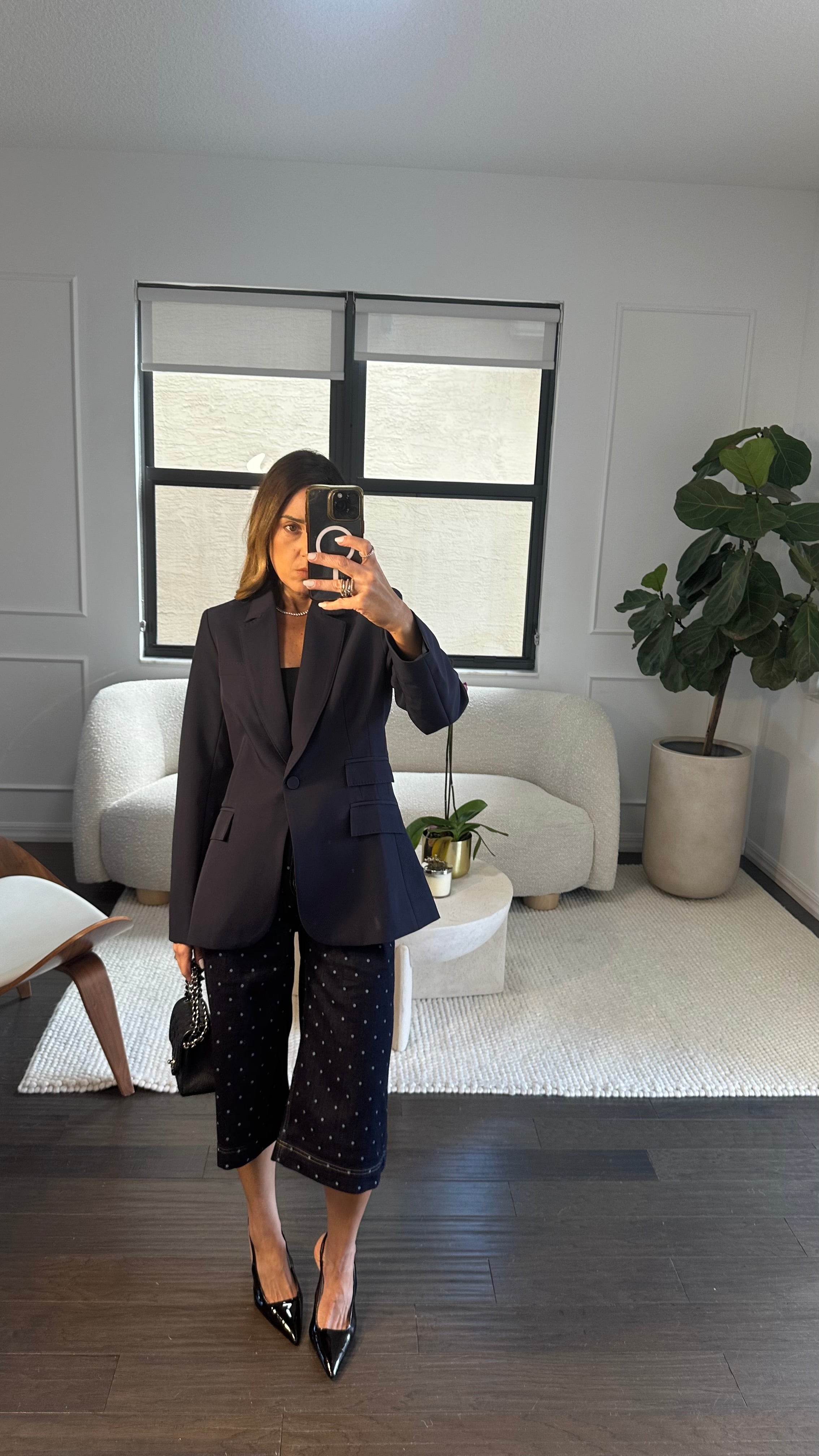 NAVY TAILORED BLAZER