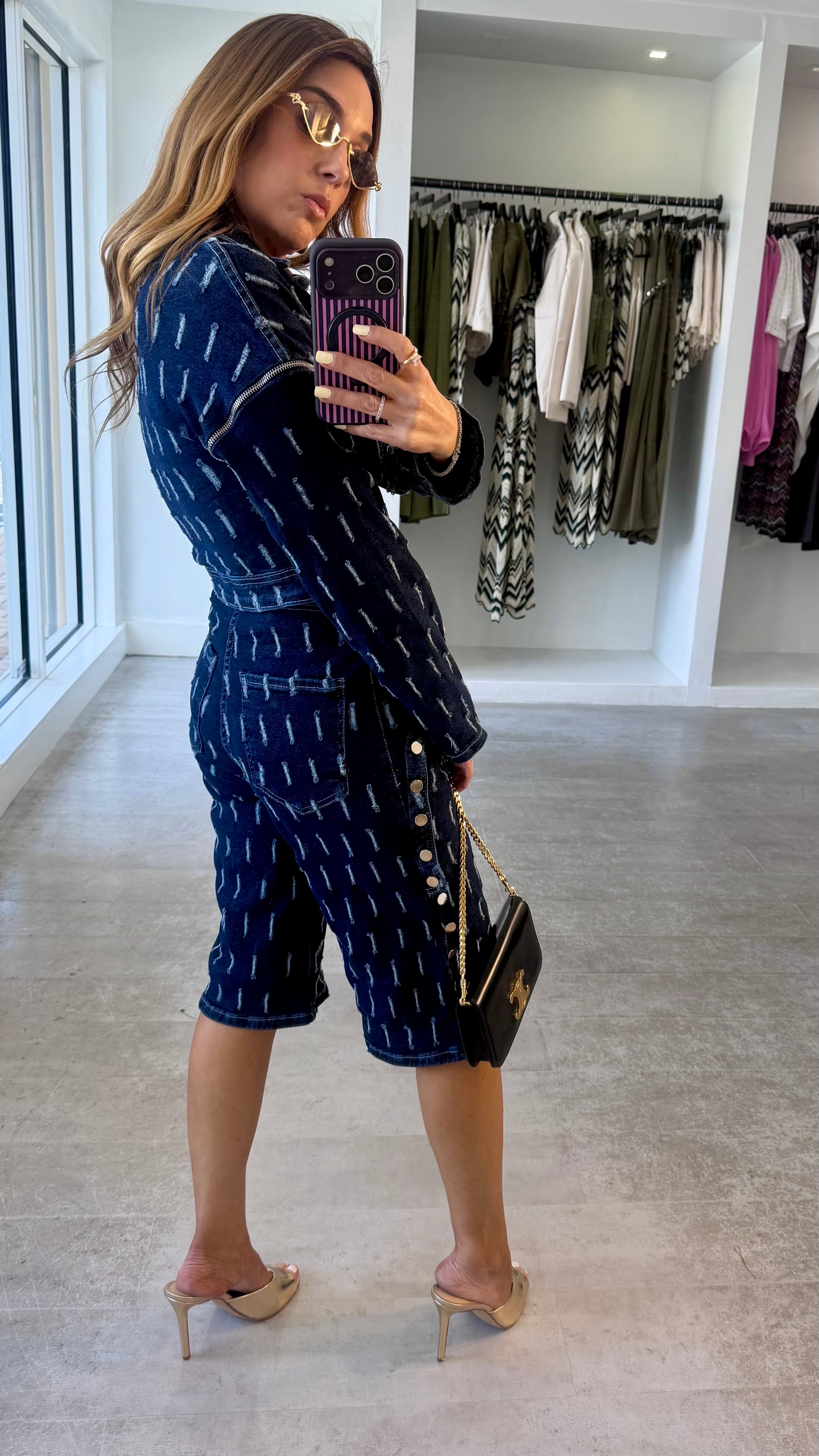 NOIR DENIM SET