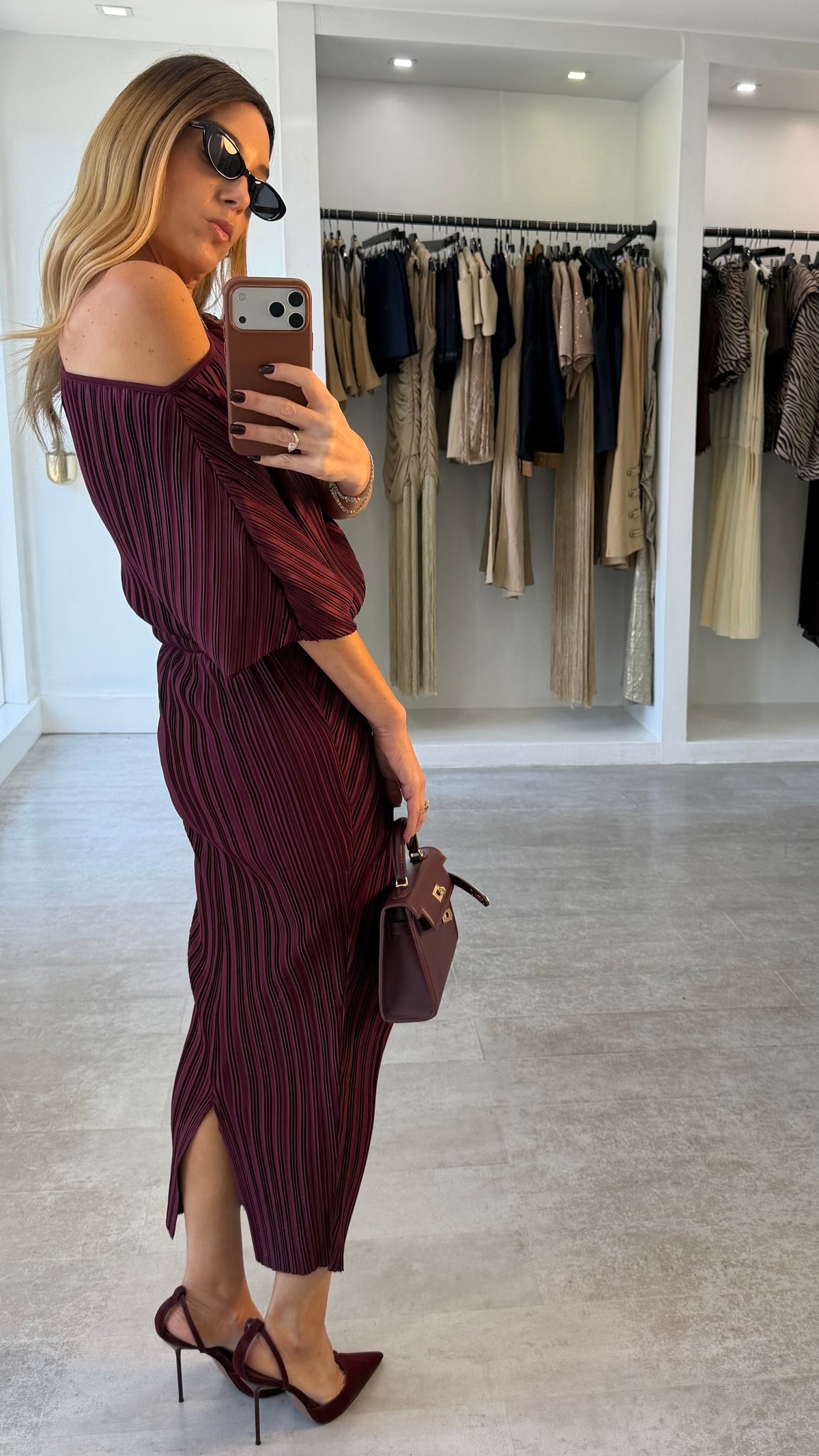 BORDEAUX MUSE DRESS