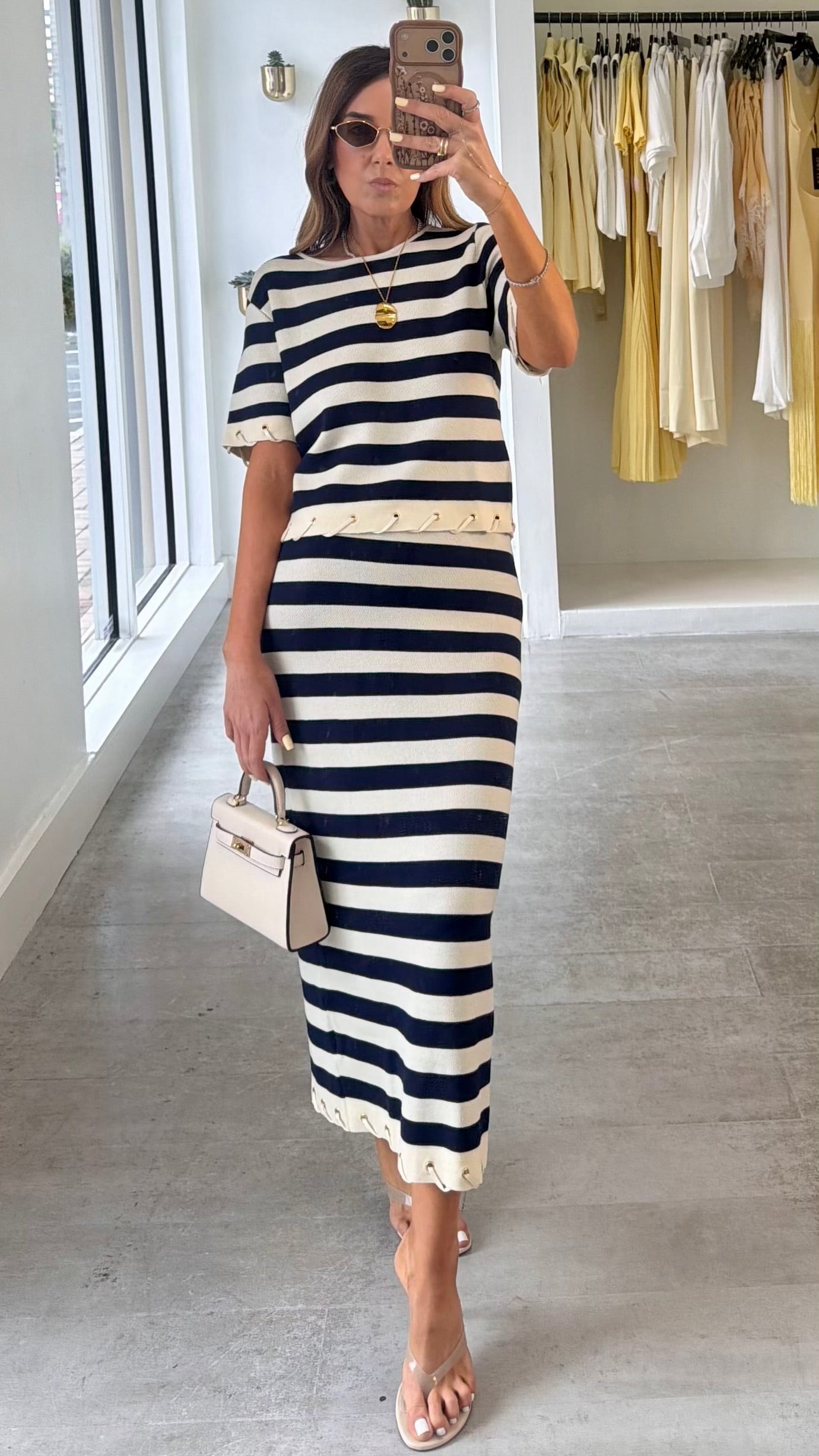 ROPE KNIT SKIRT SET