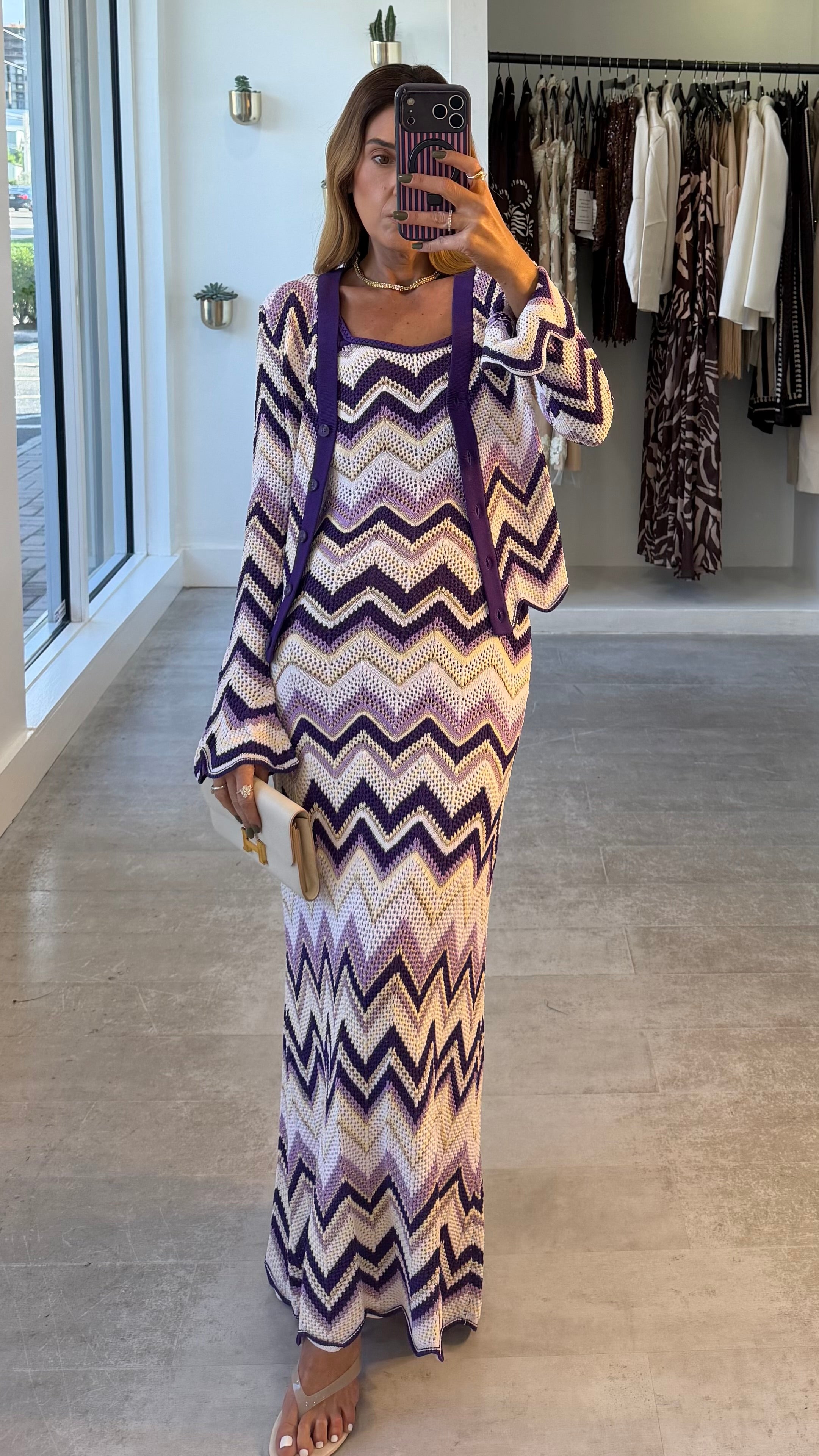 AMETHYST ZIGZAG DRESS