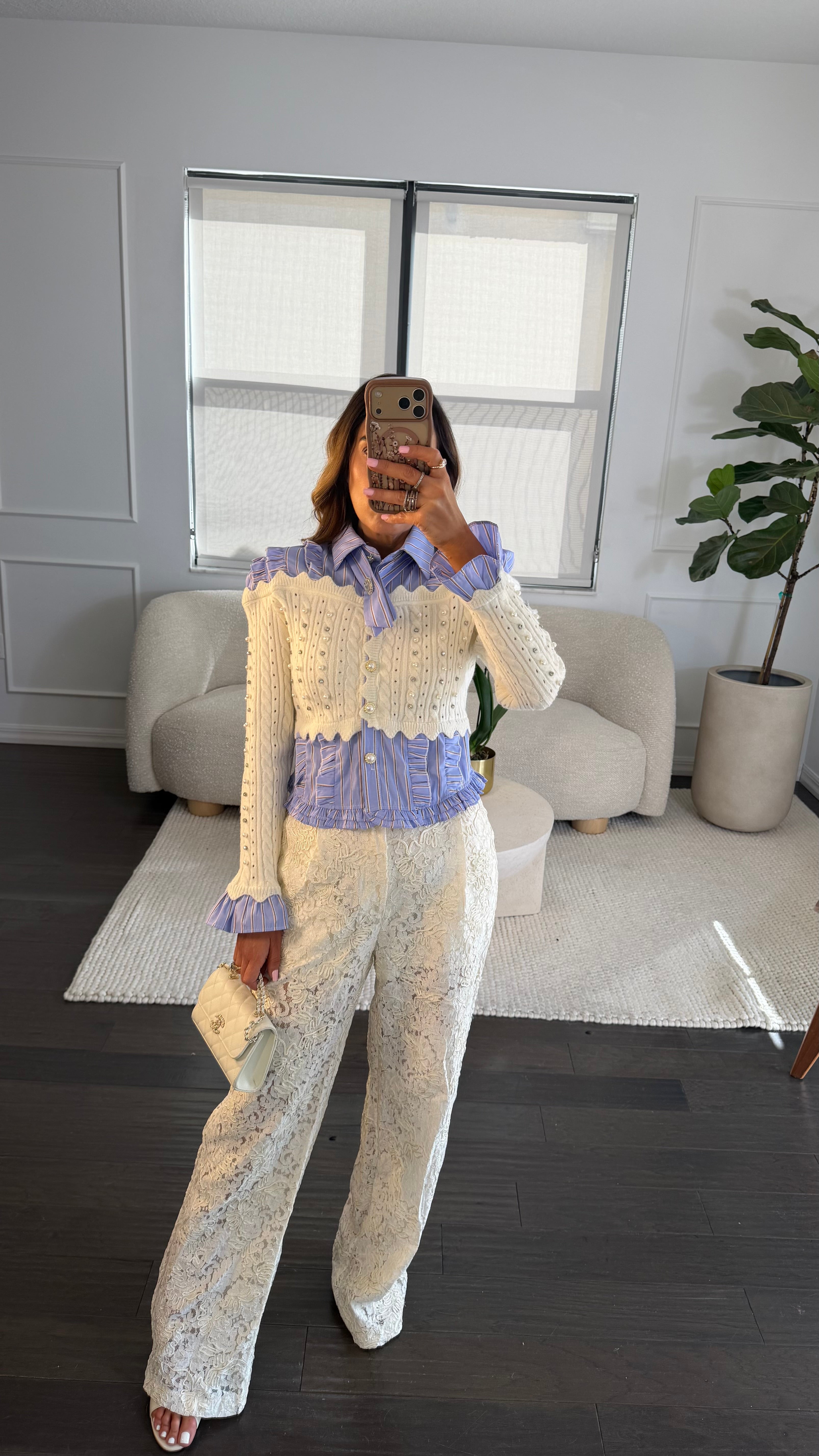 VANILLA LACE TROUSERS