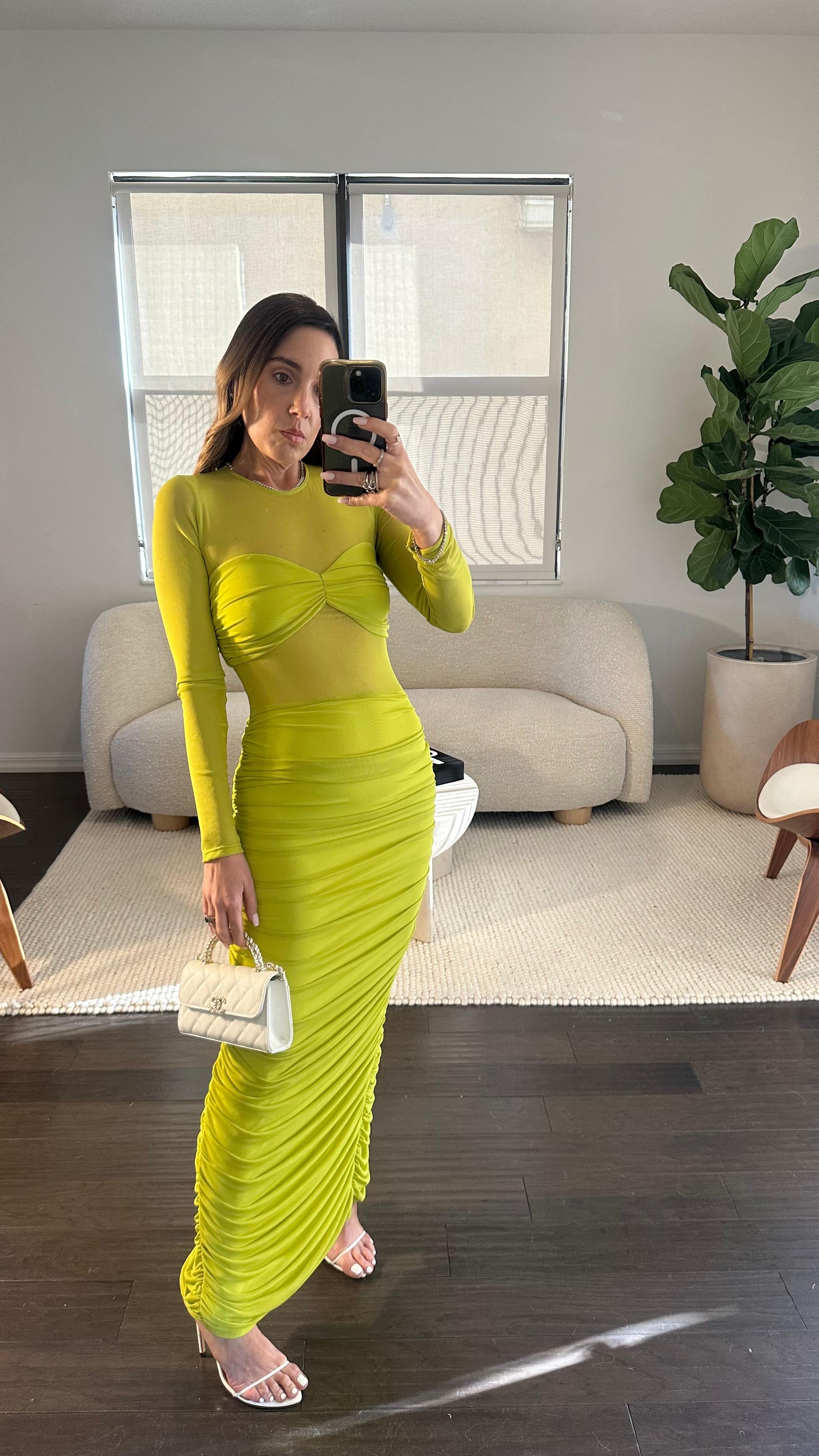 LIME ALLURE DRESS