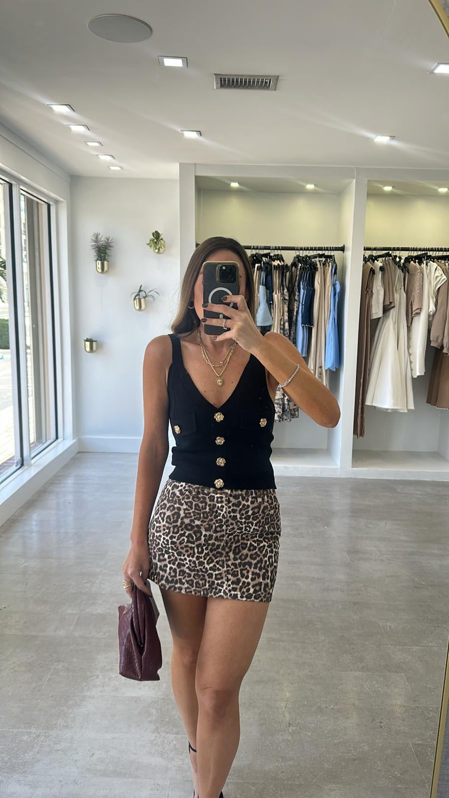 NOIR BOTTON TANK