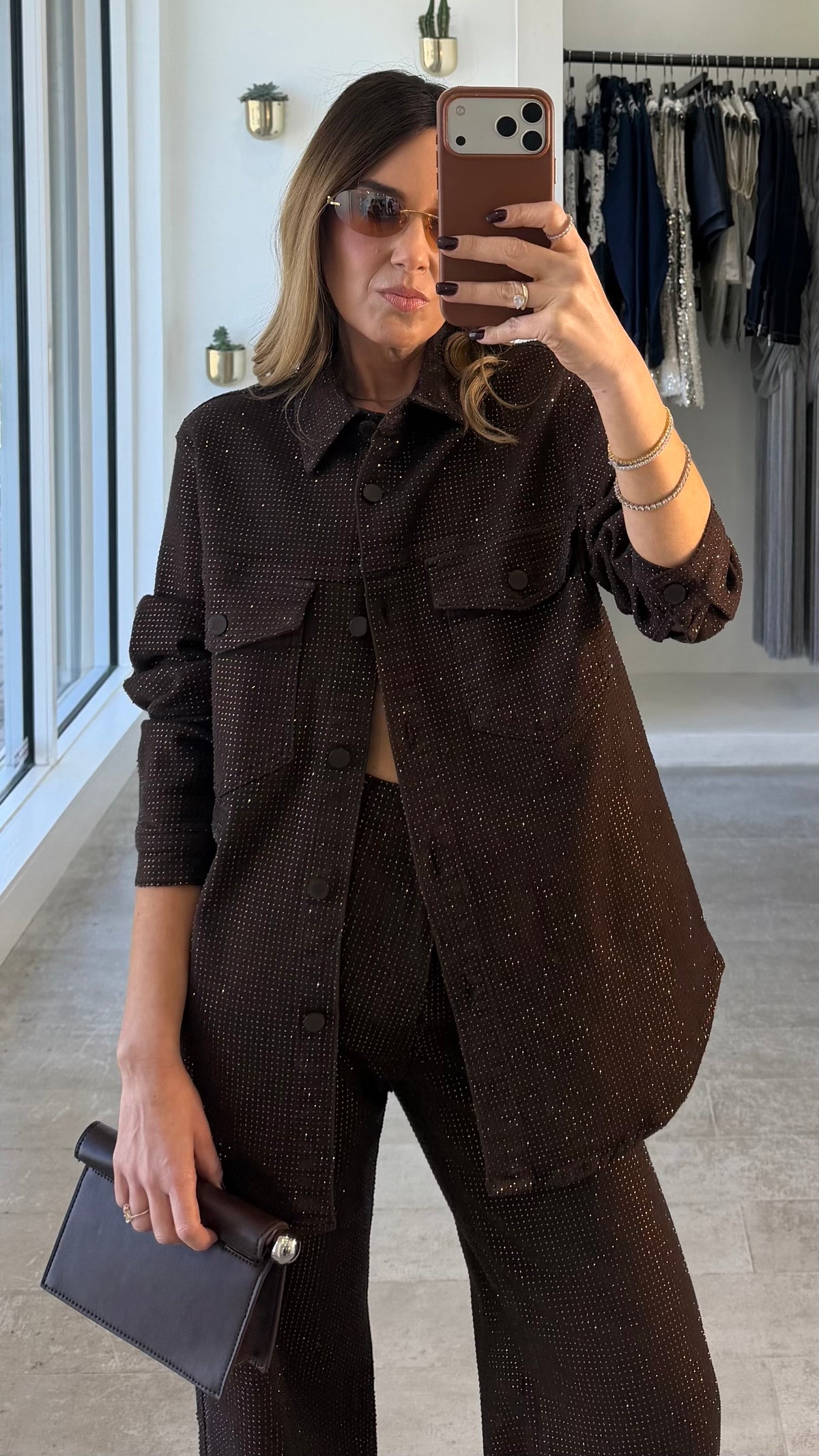 MOCHA DIAMOND JACKET