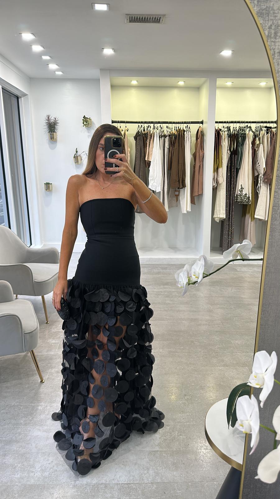 THE BLACK PETAL GOWN