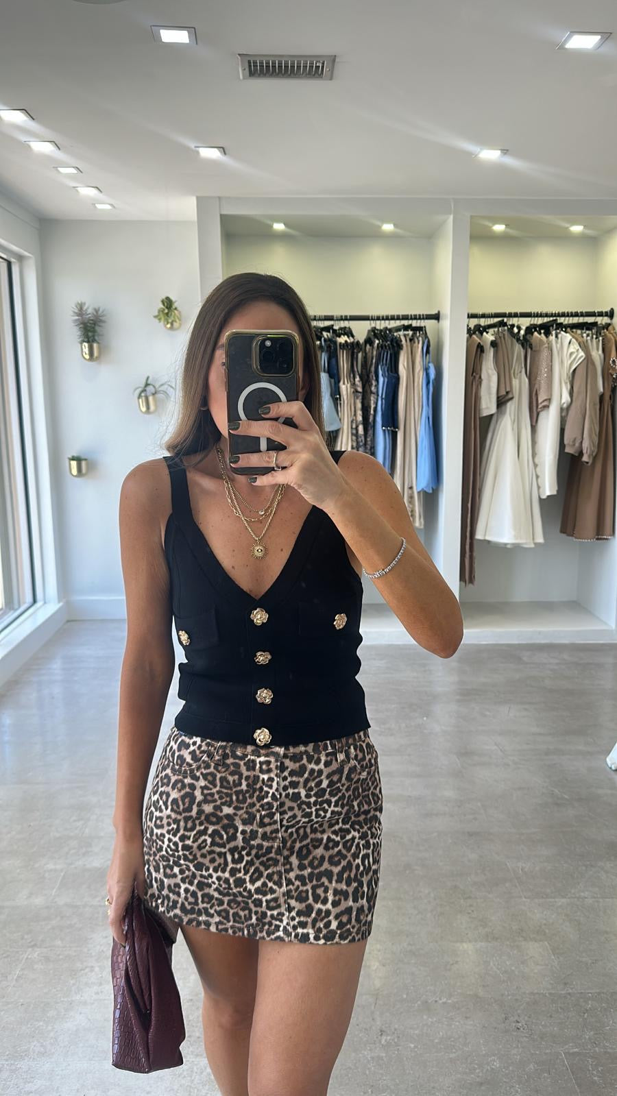 NOIR BOTTON TANK