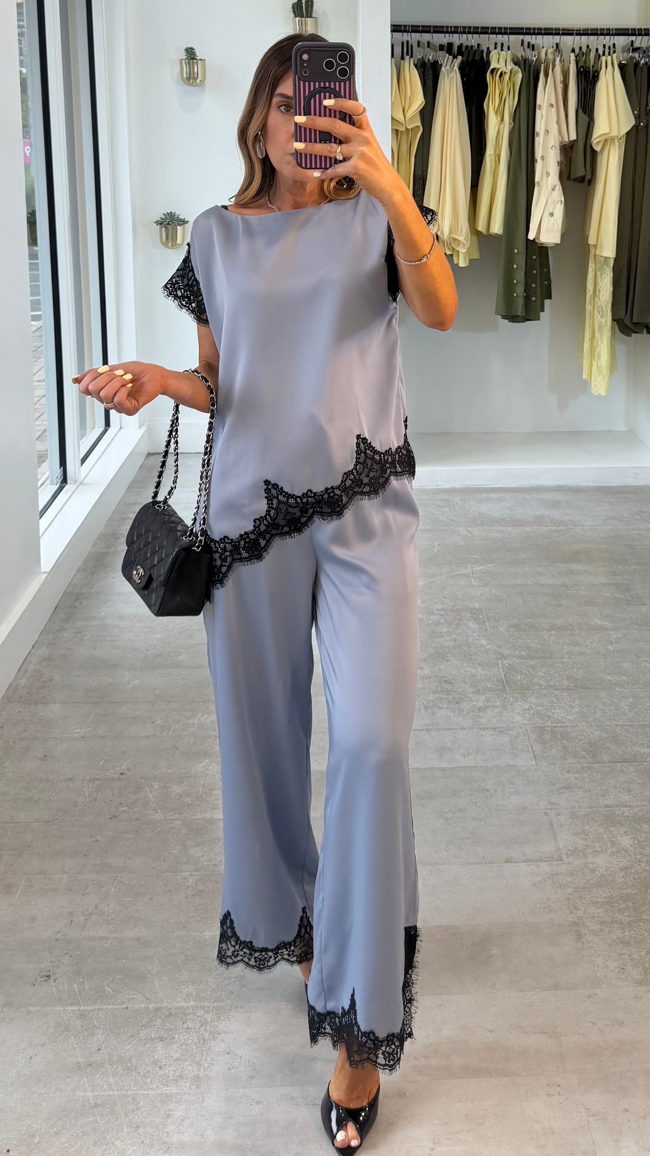 BLEU DUO LACE SET
